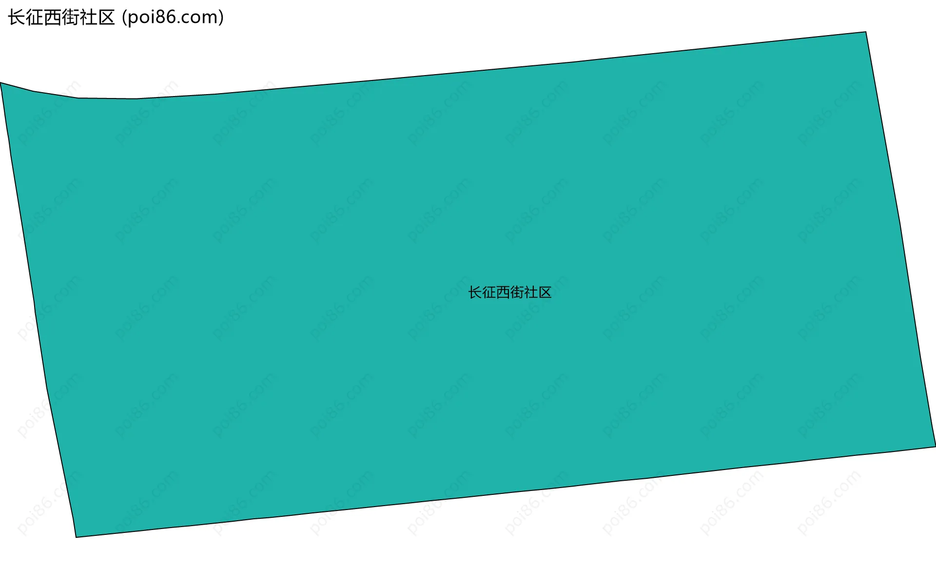 长征西街社区边界地图