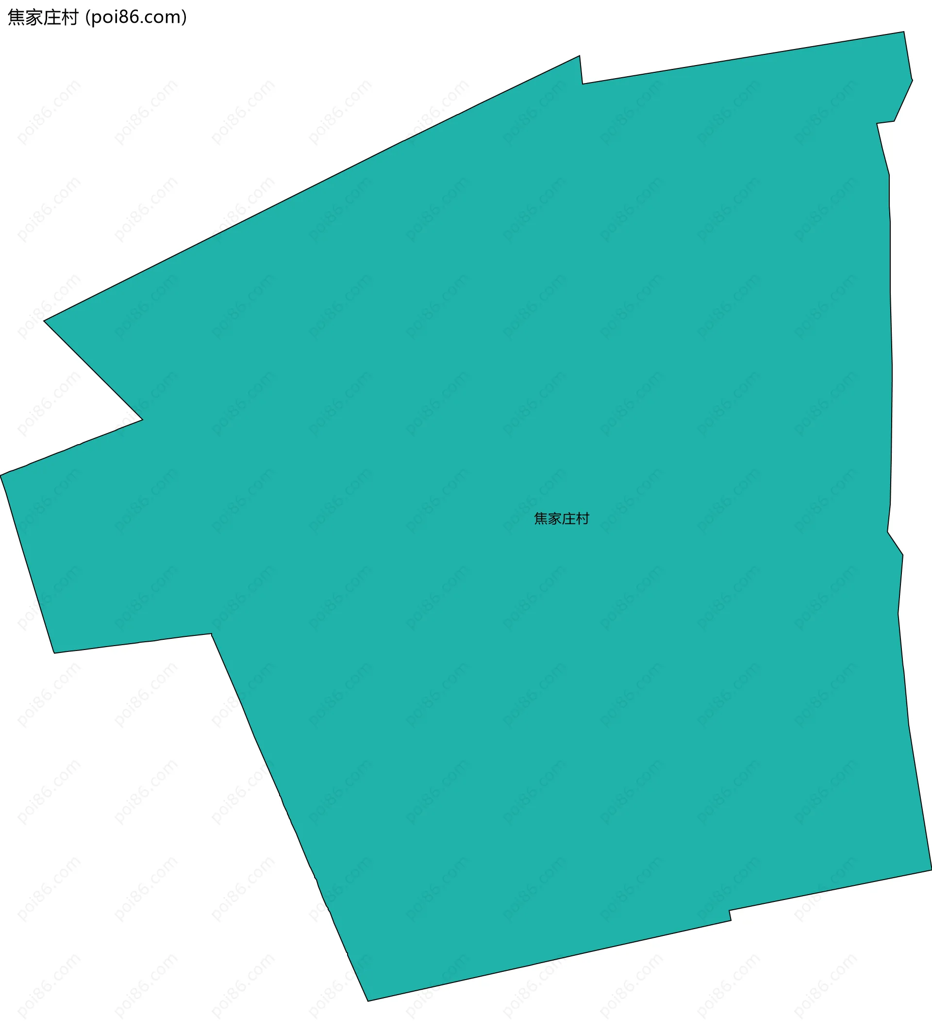 焦家庄村边界地图