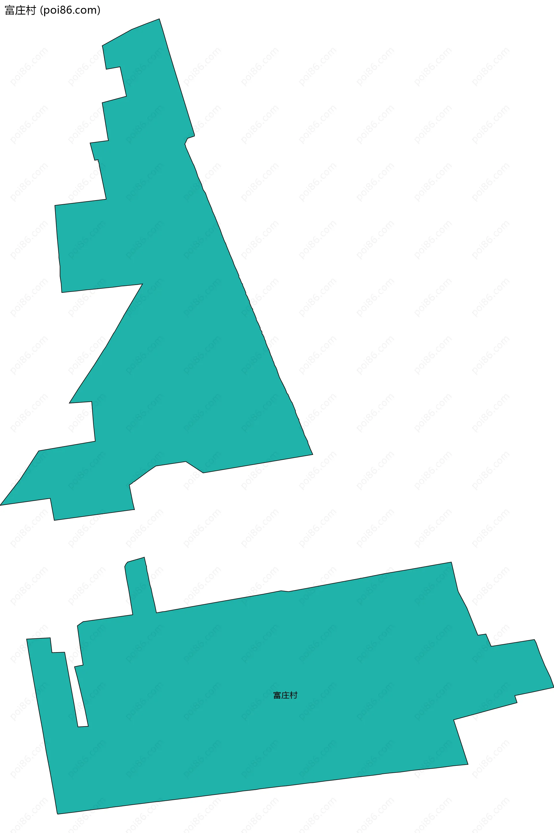 富庄村边界地图