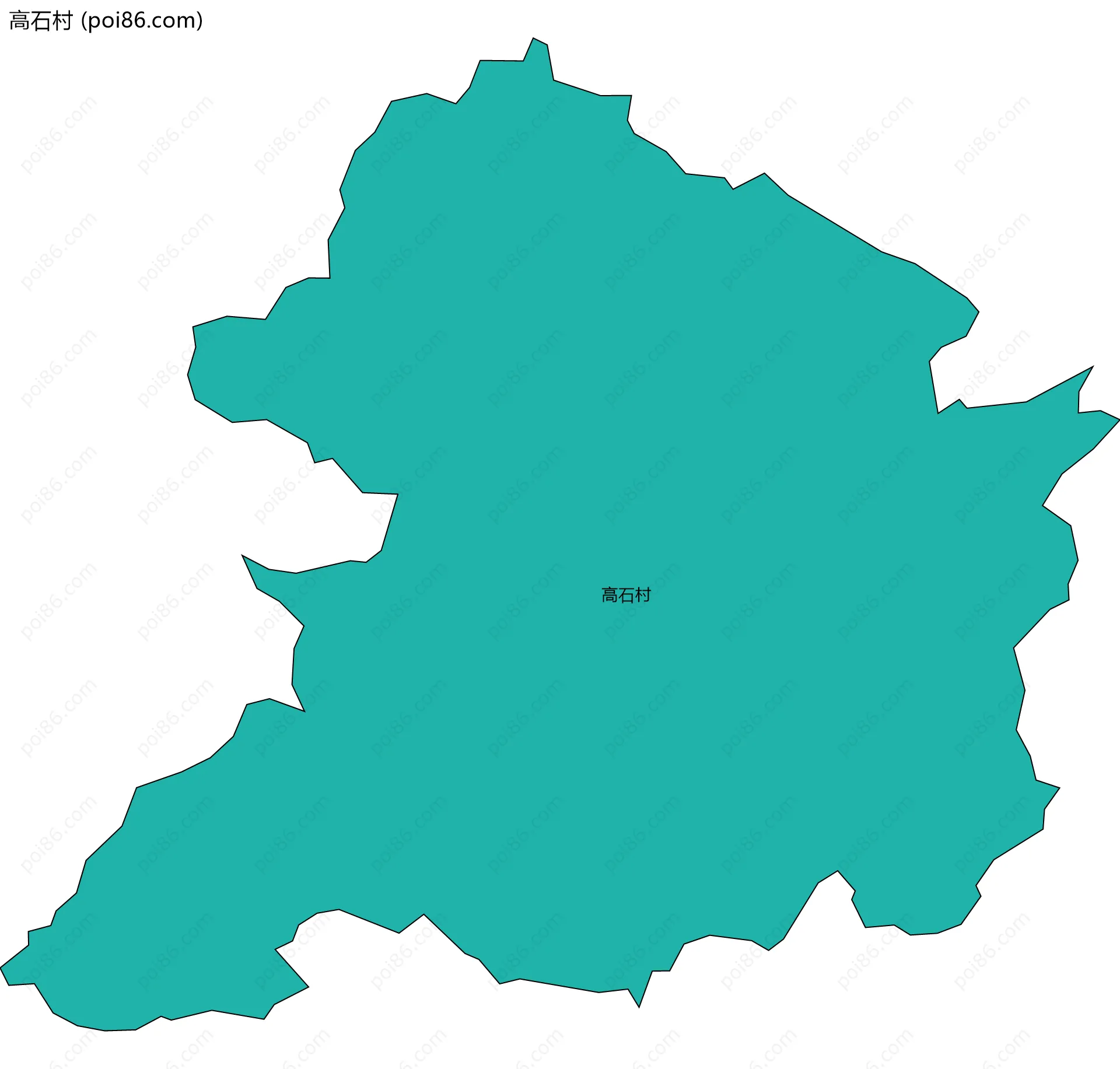 高石村边界地图