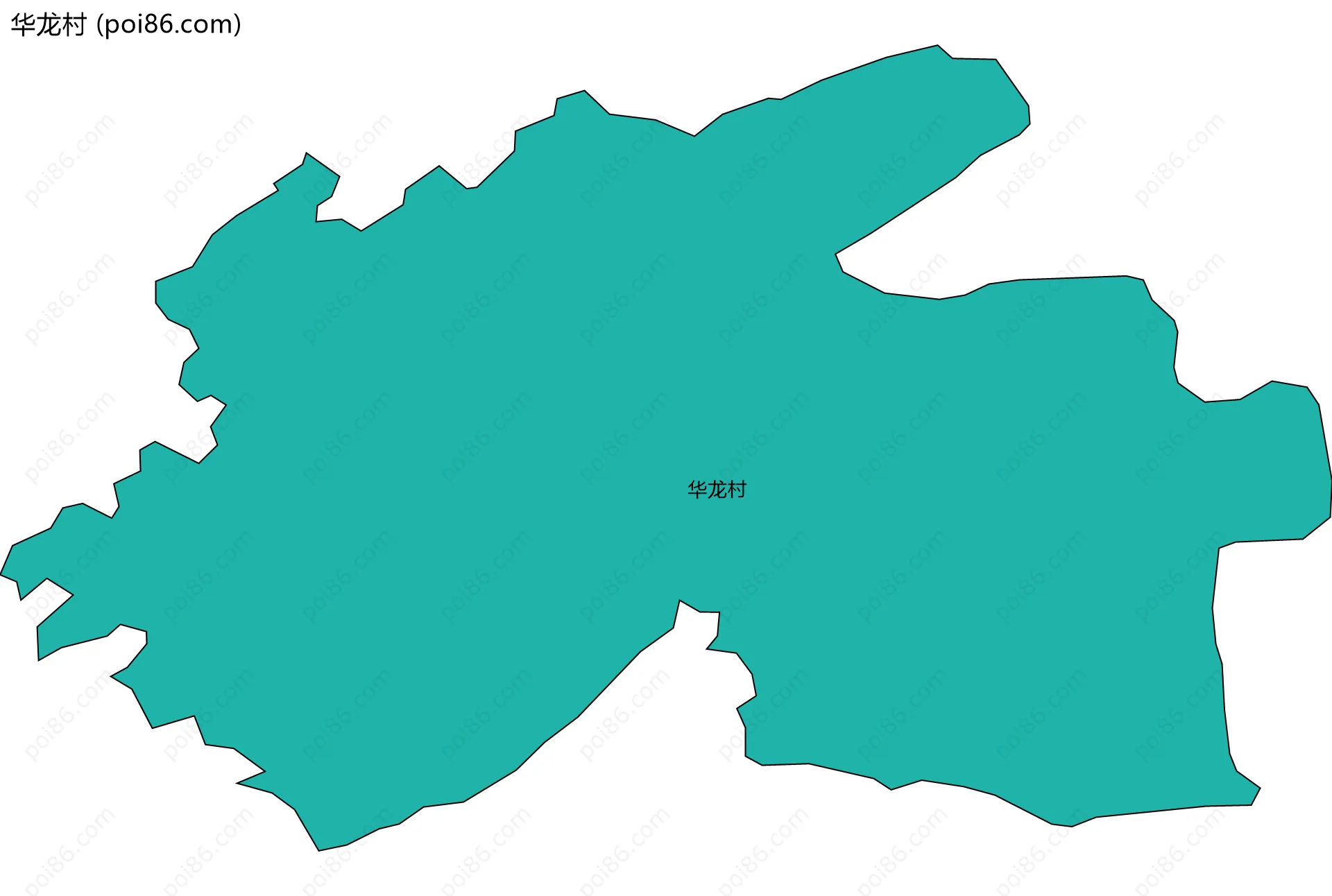 华龙村边界地图