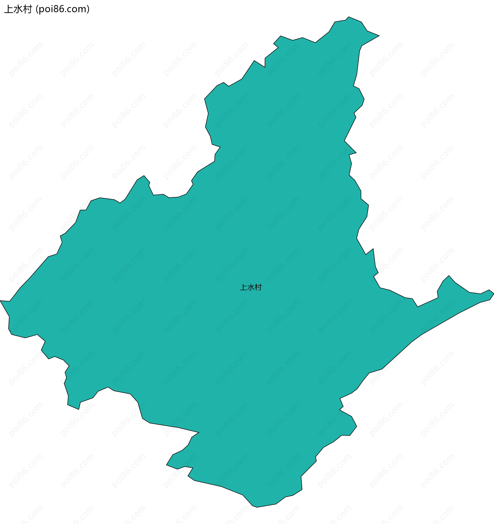 上水村边界地图