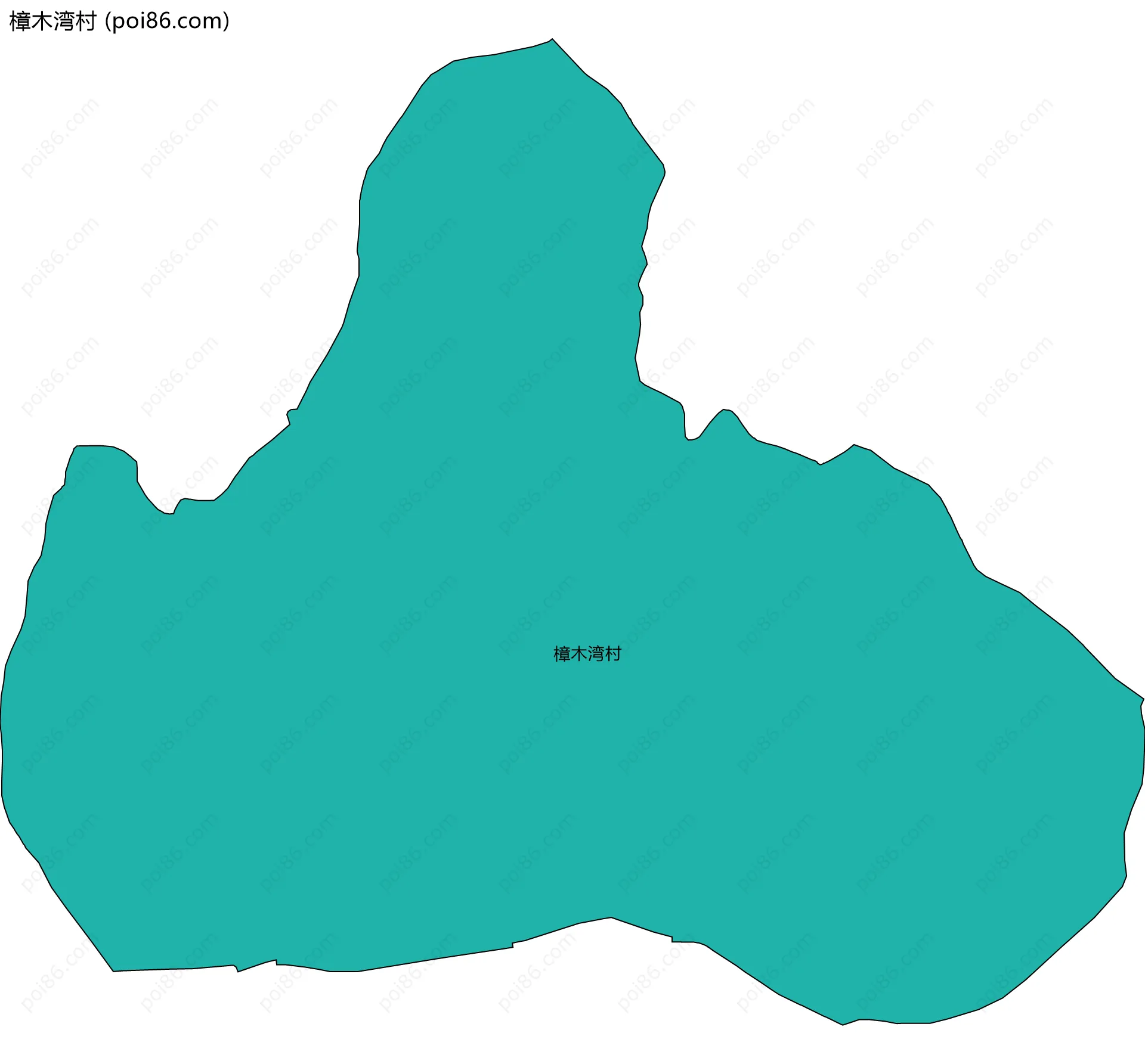 樟木湾村边界地图