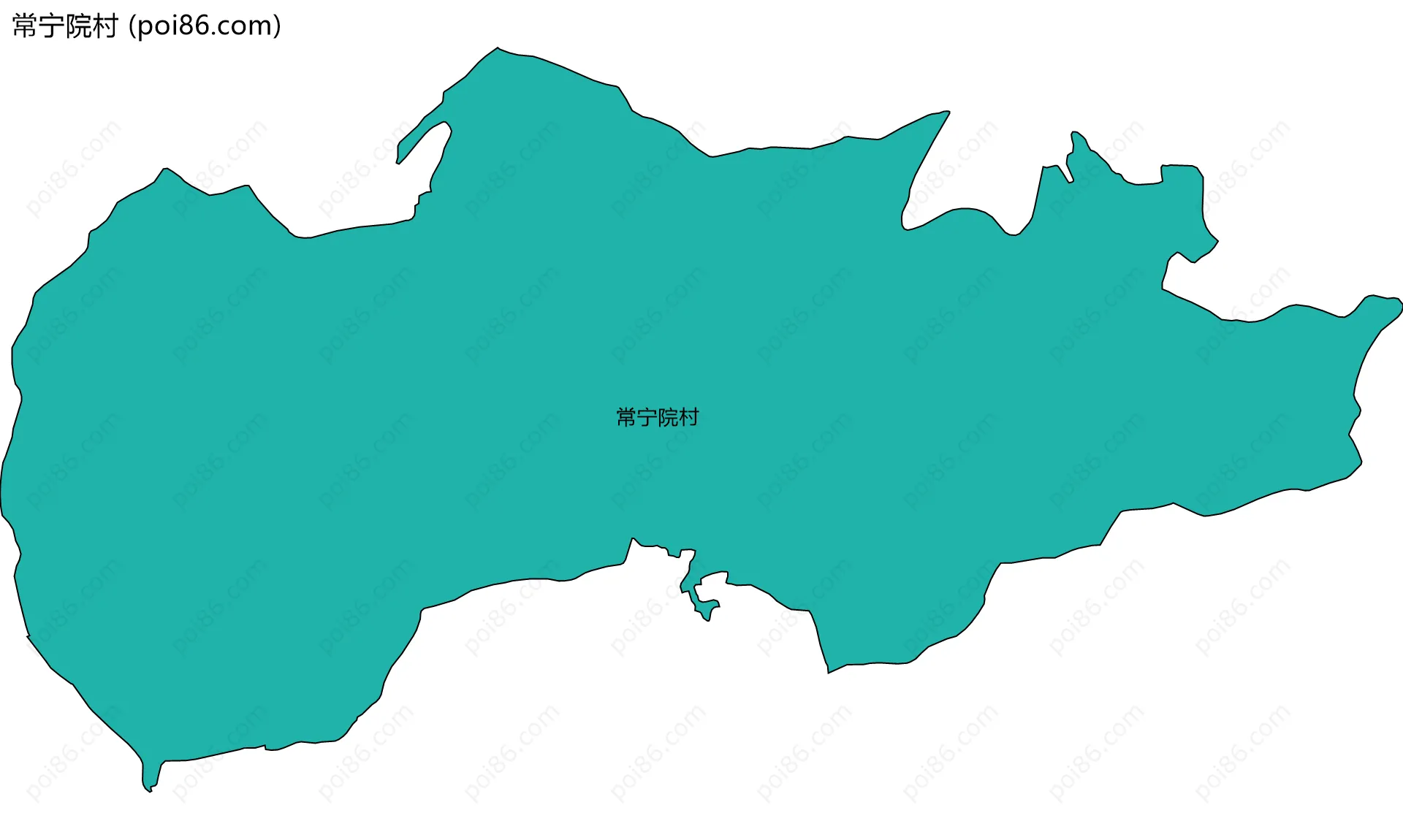 常宁院村边界地图