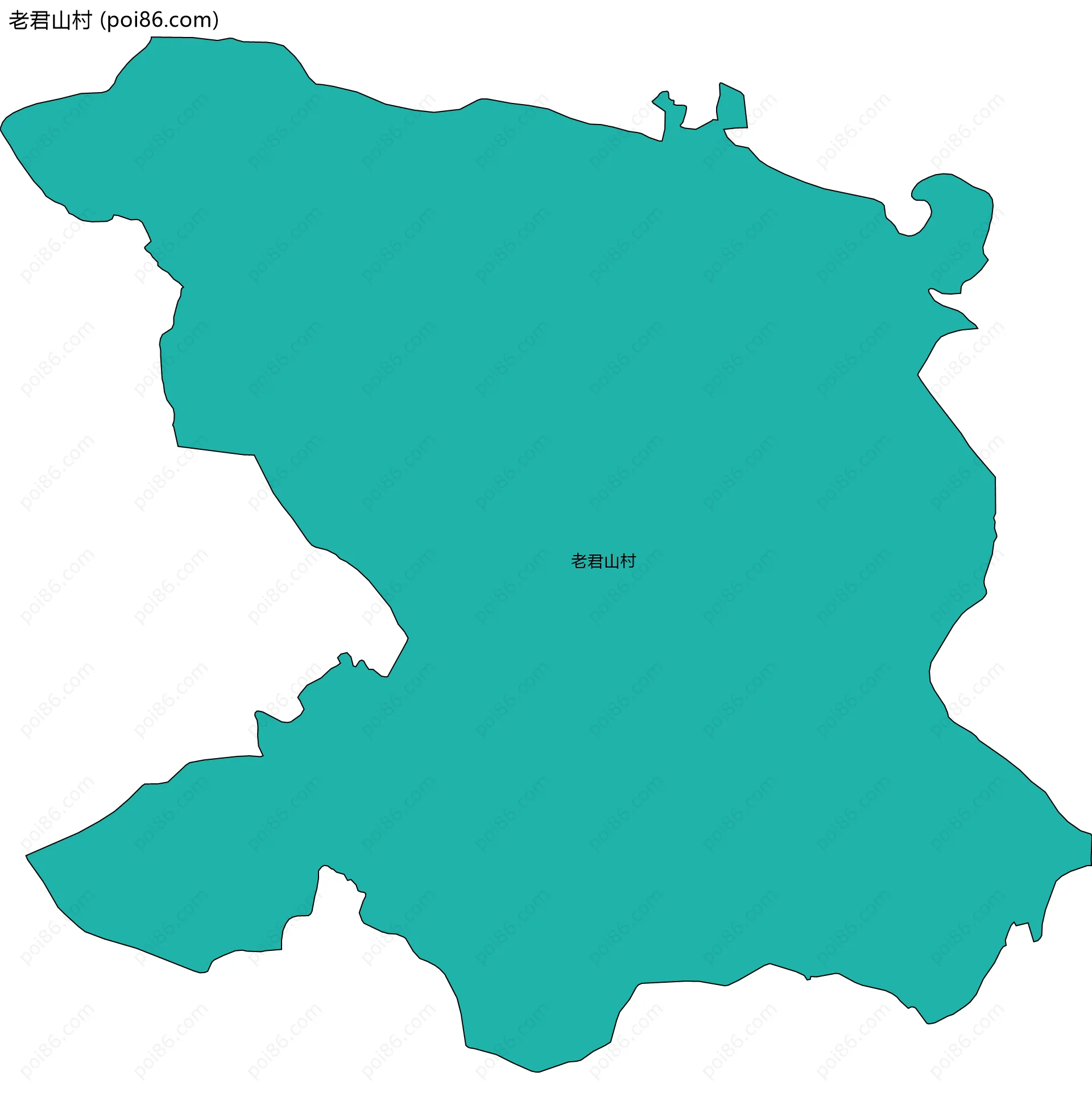 老君山村边界地图