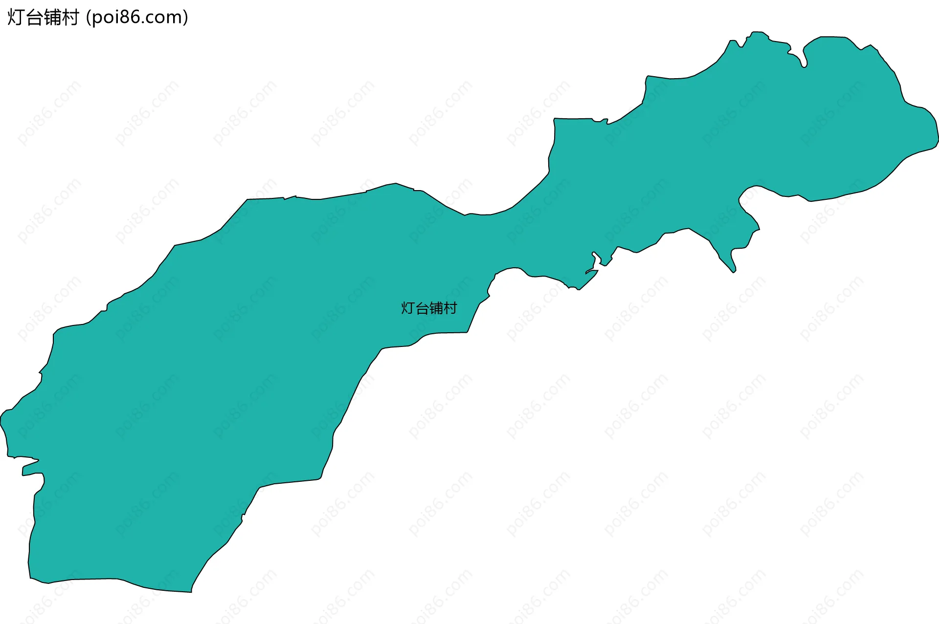 灯台铺村边界地图