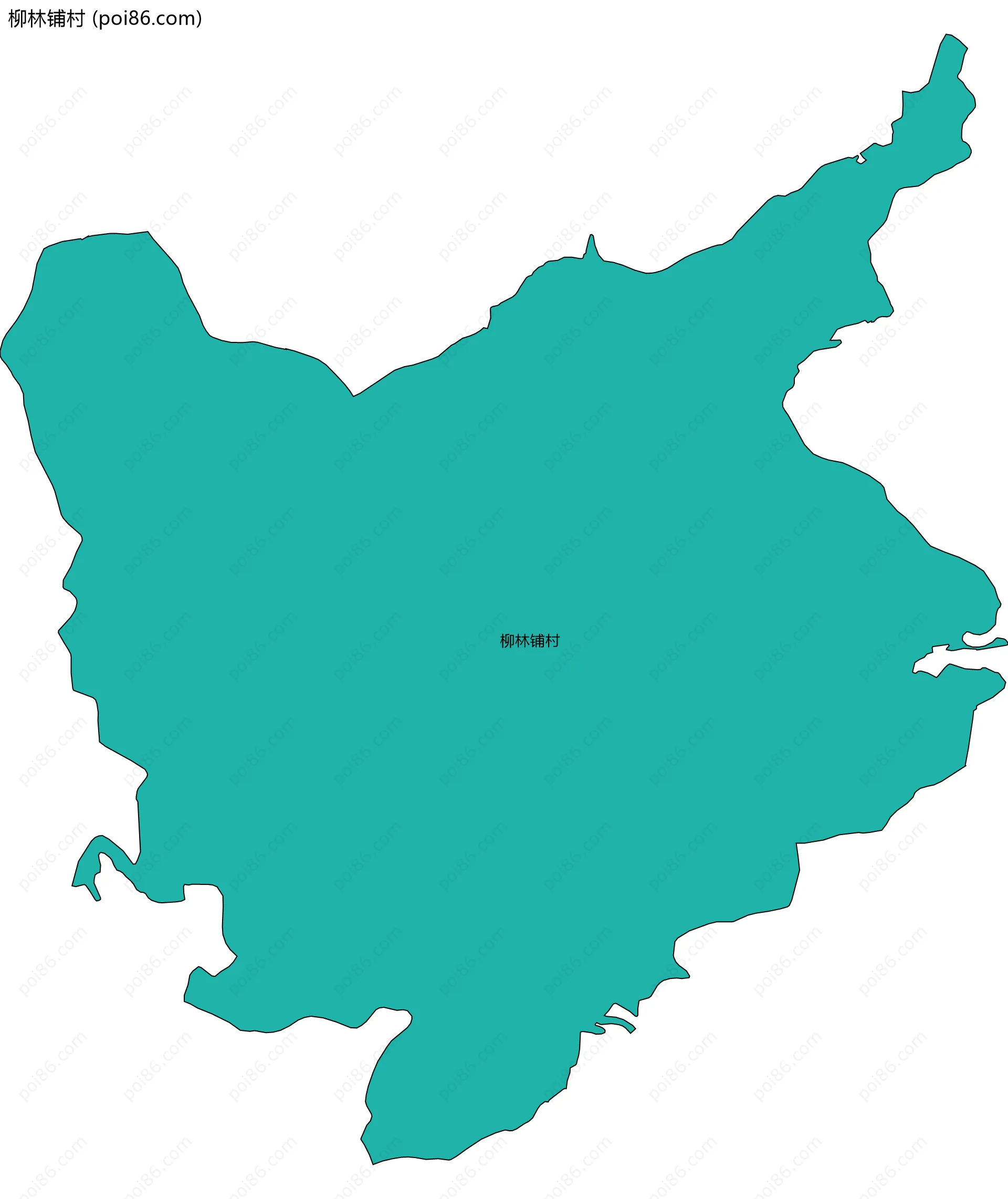 柳林铺村边界地图