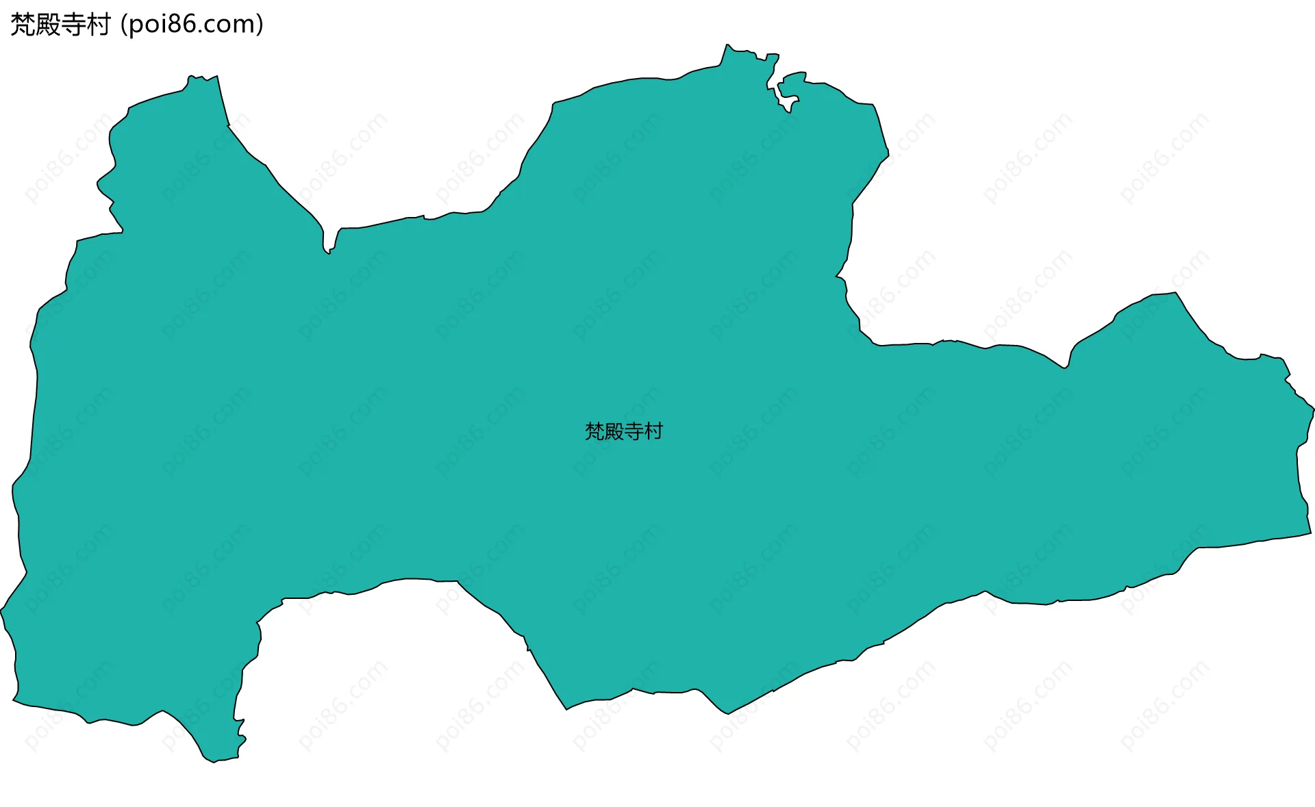 梵殿寺村边界地图