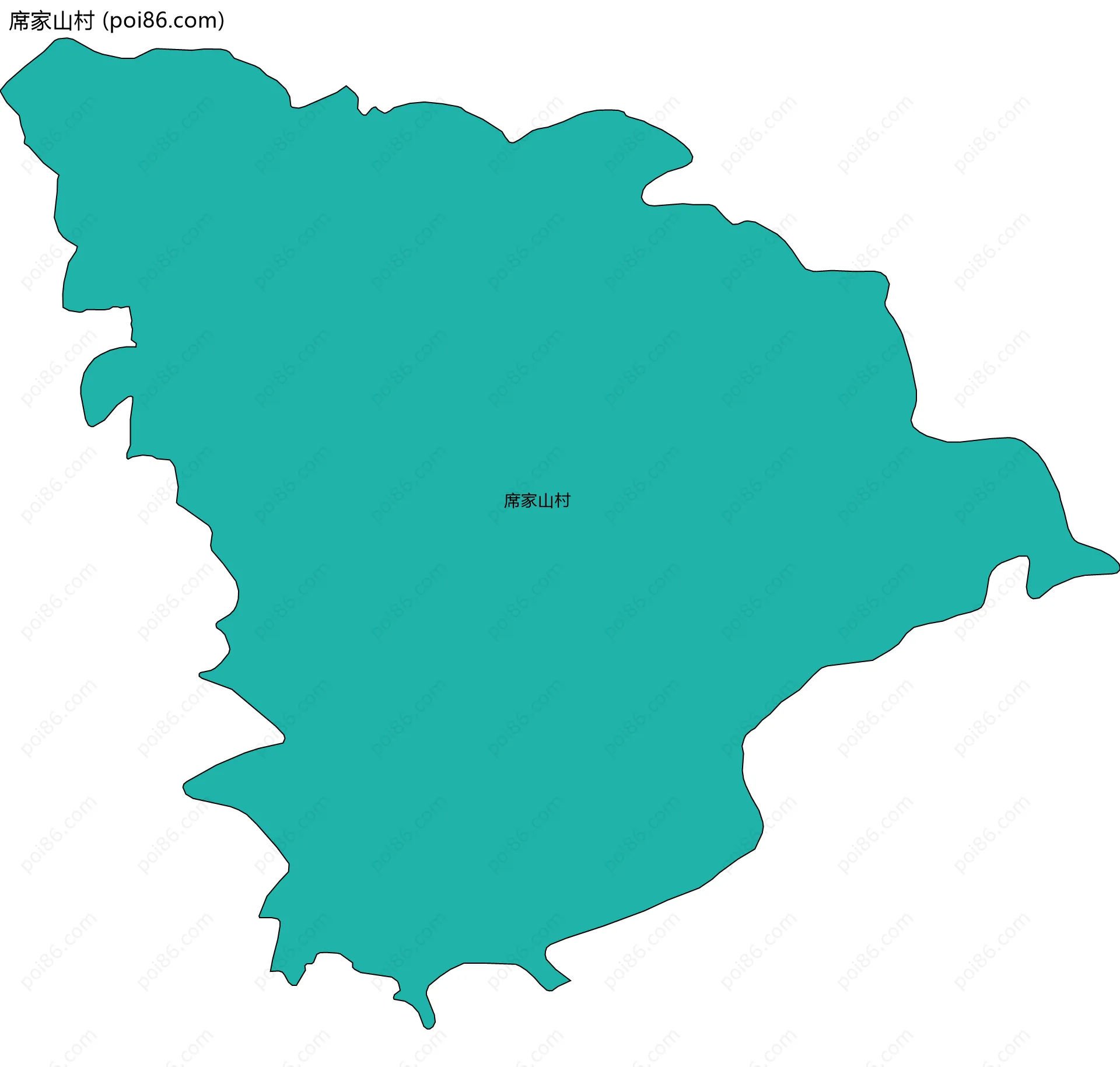 席家山村边界地图