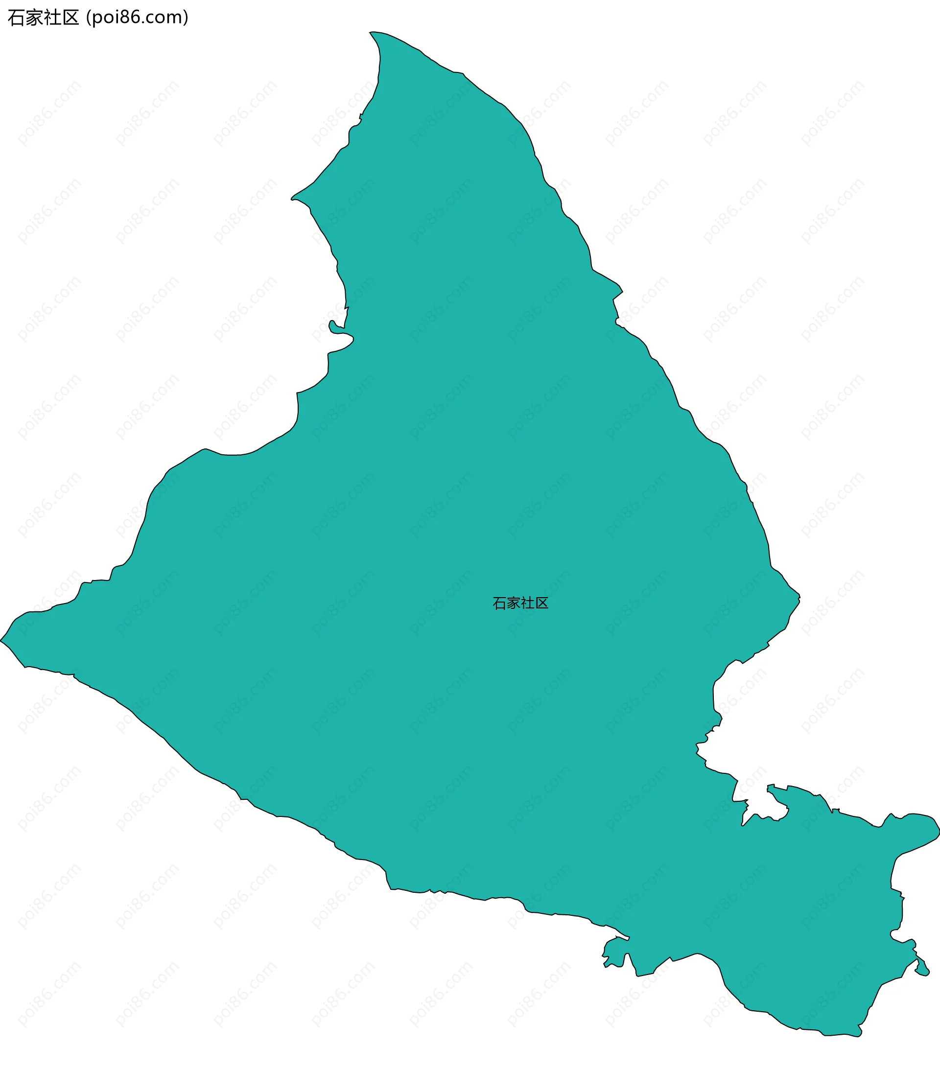 石家社区边界地图