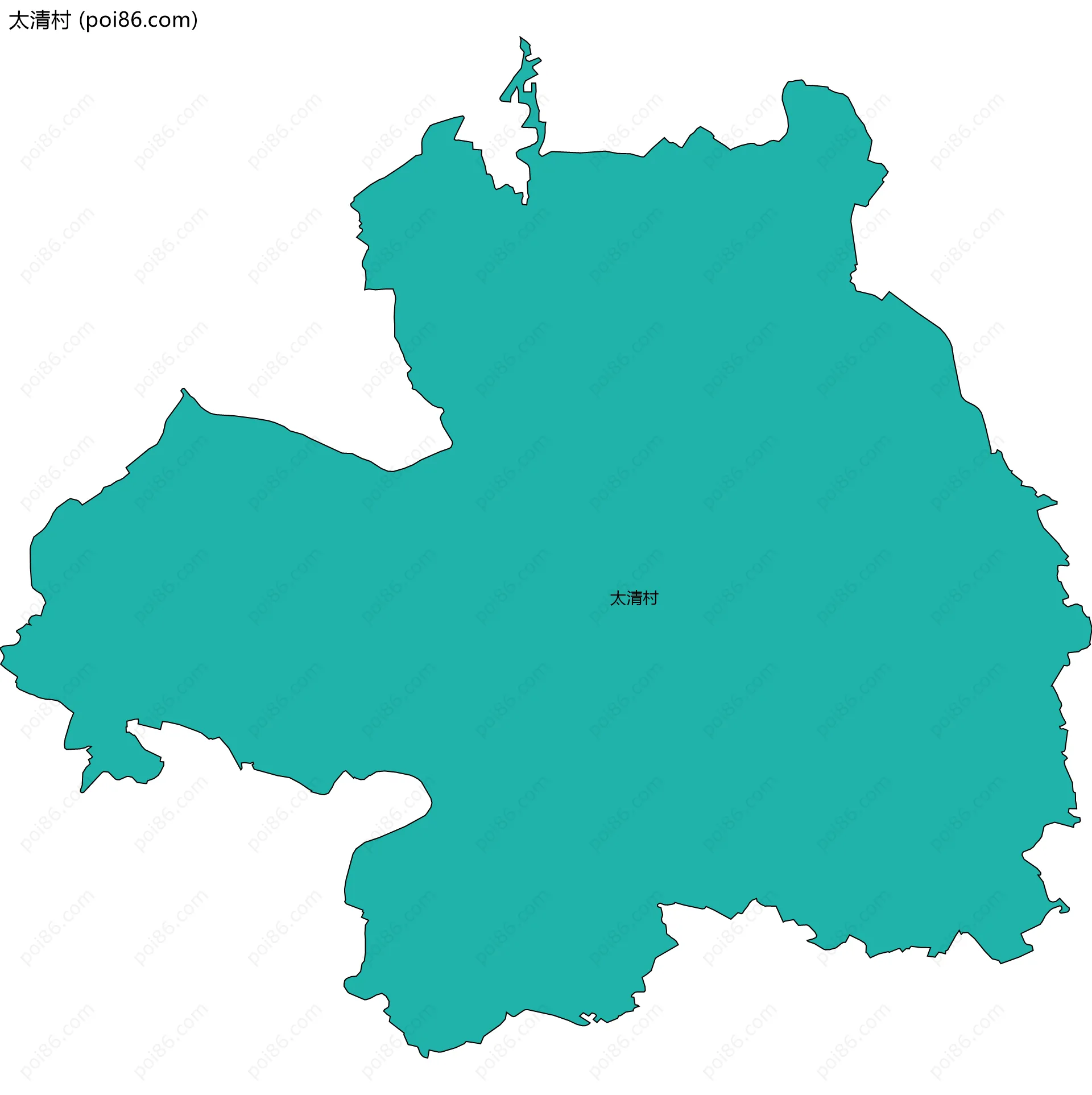 太清村边界地图