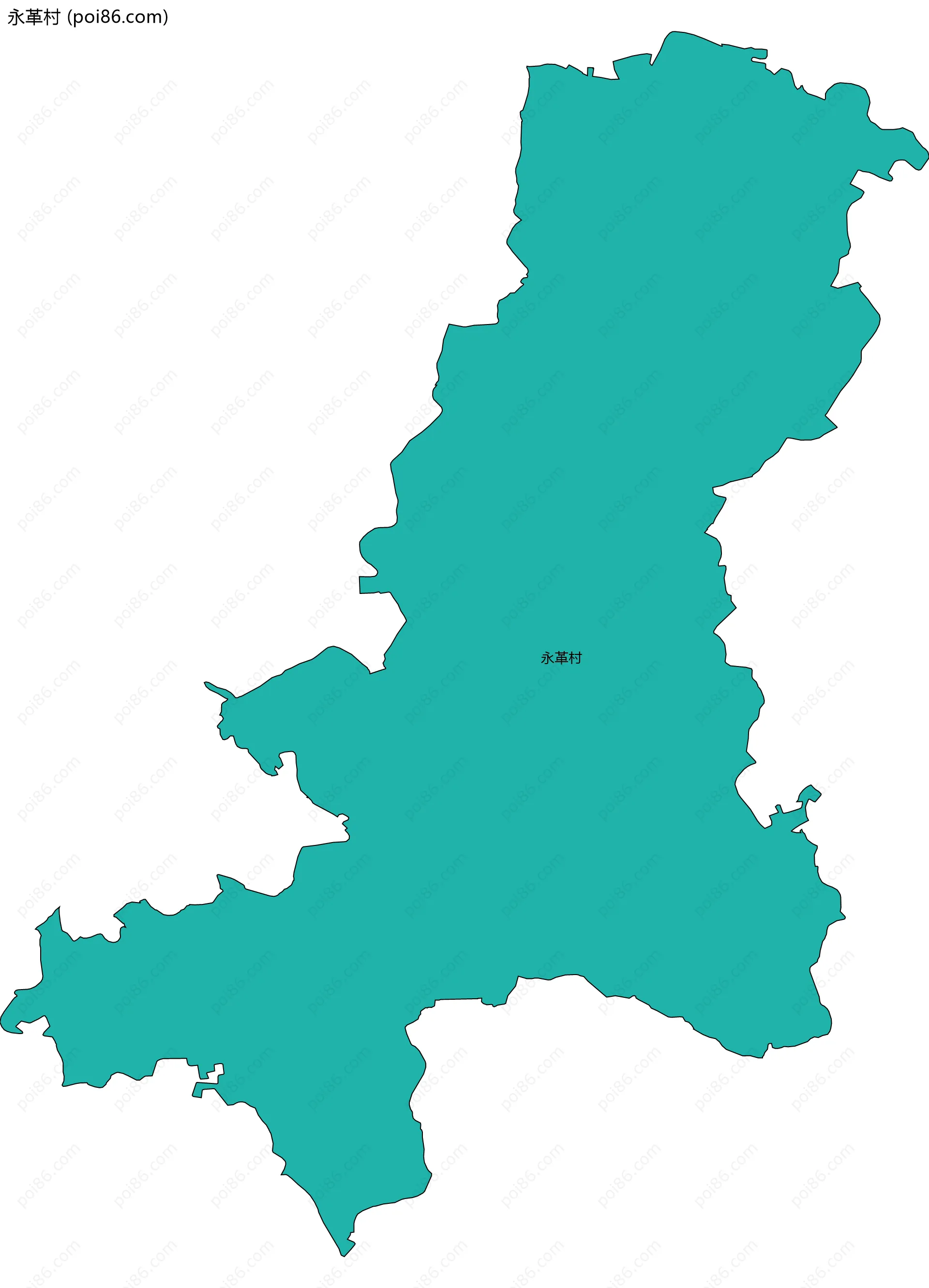 永革村边界地图