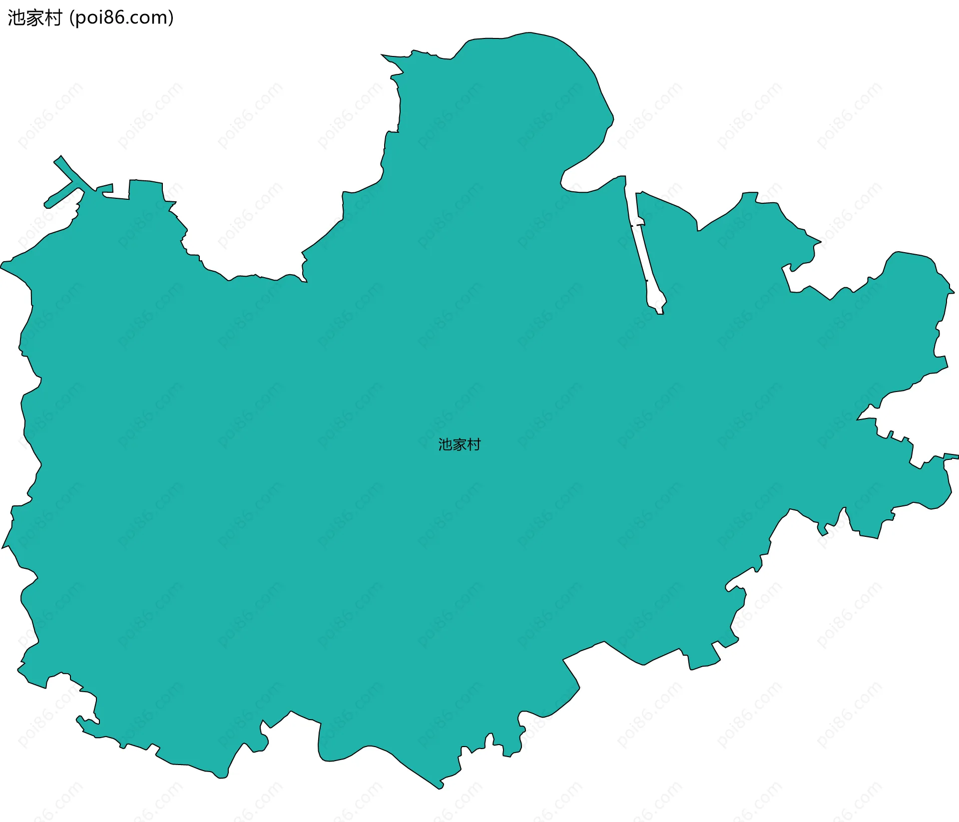 池家村边界地图