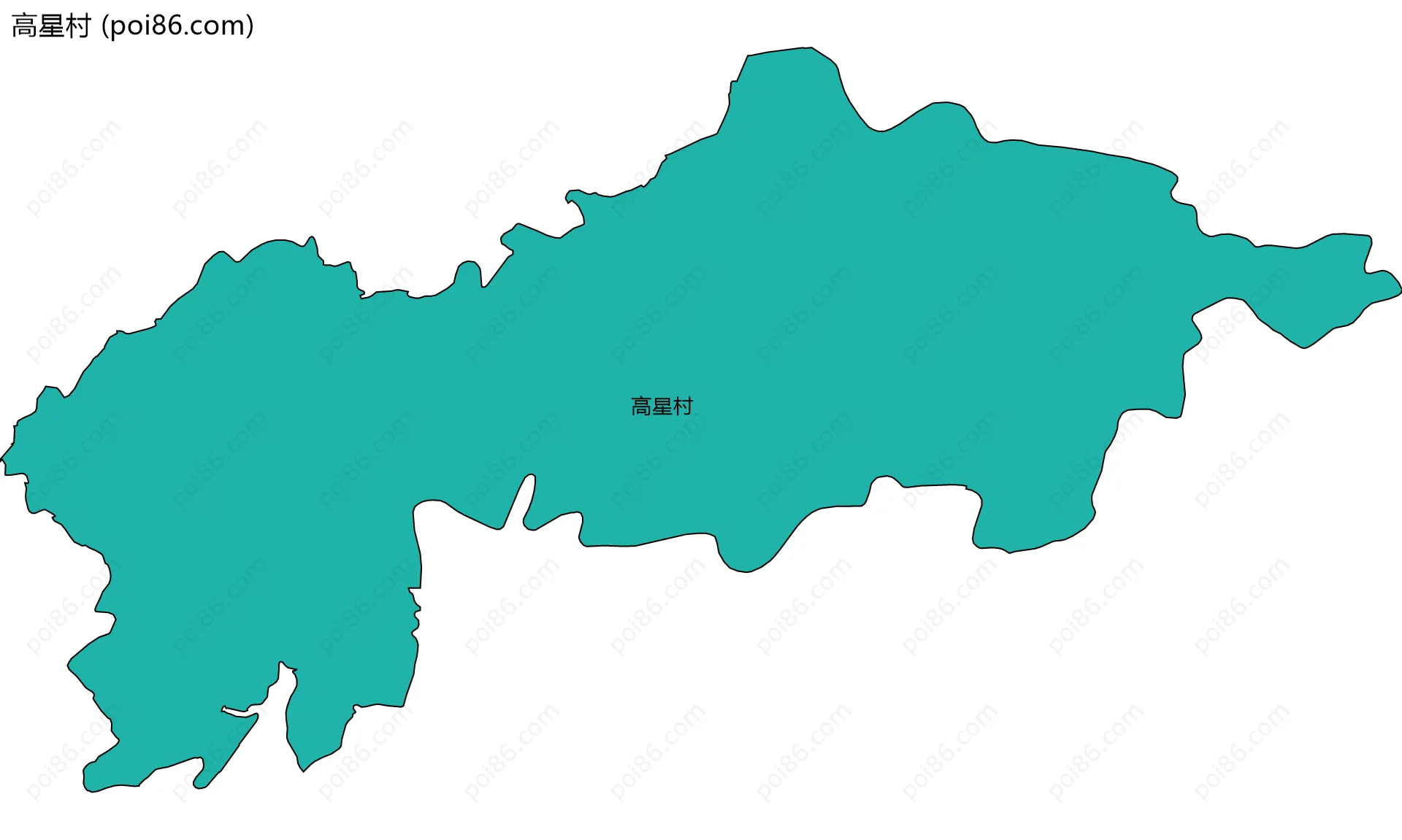 高星村边界地图