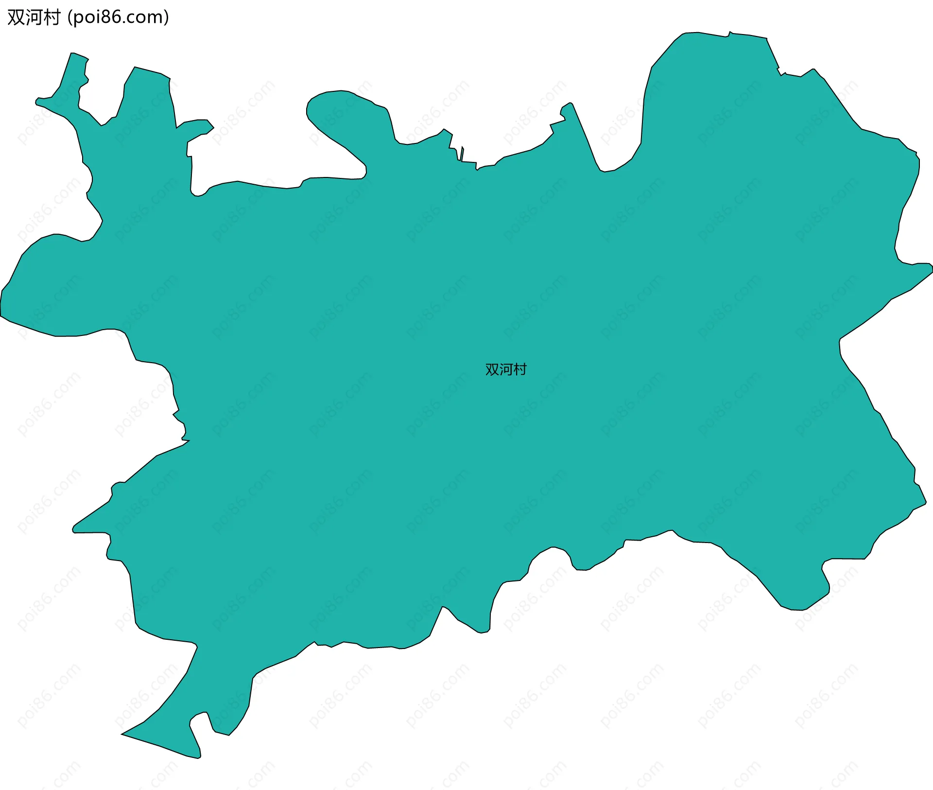 双河村边界地图