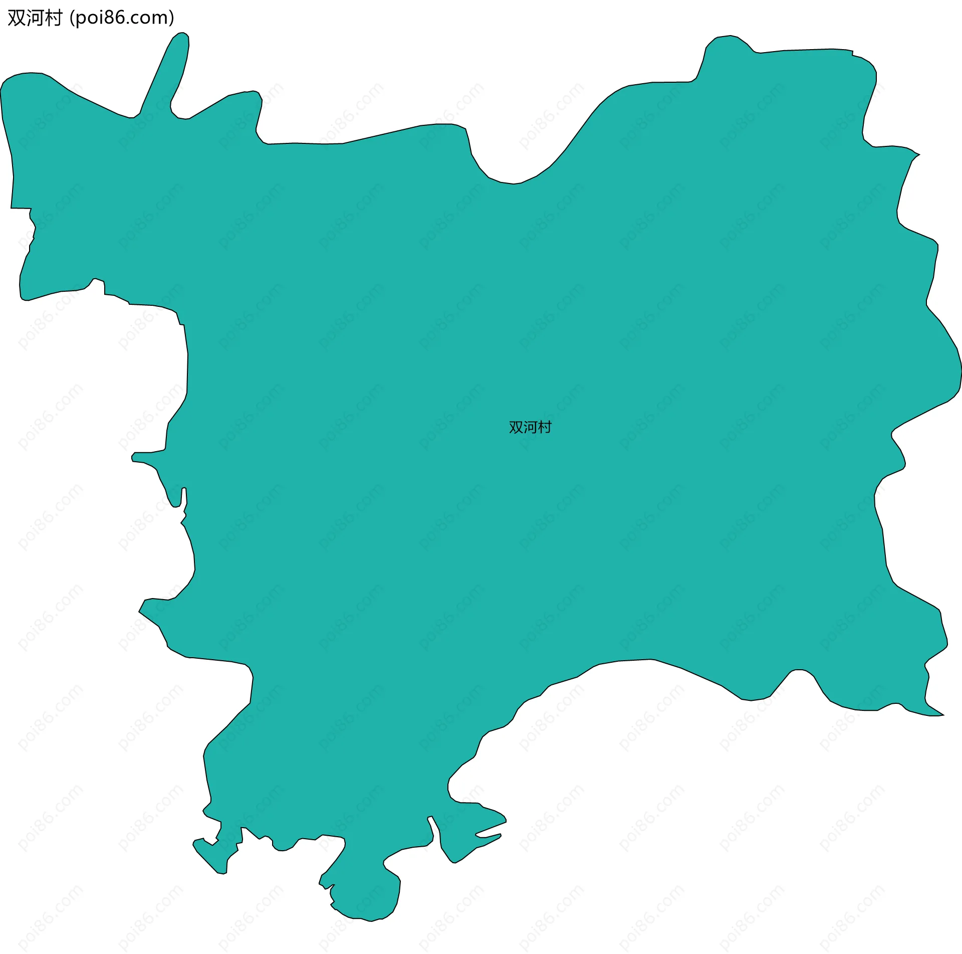 双河村边界地图