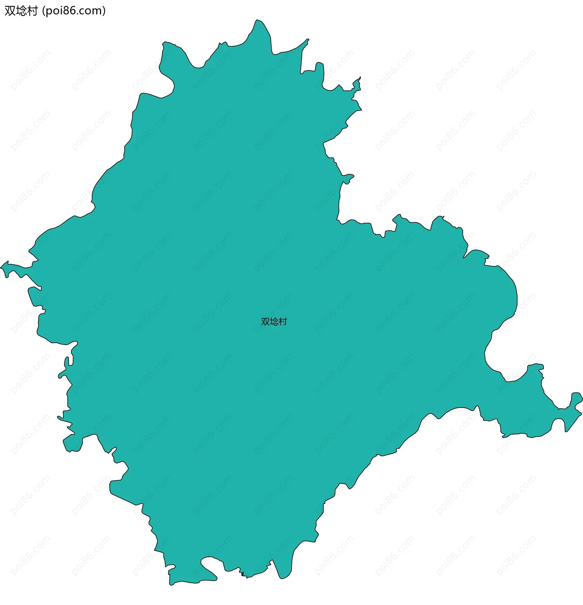 双埝村边界地图