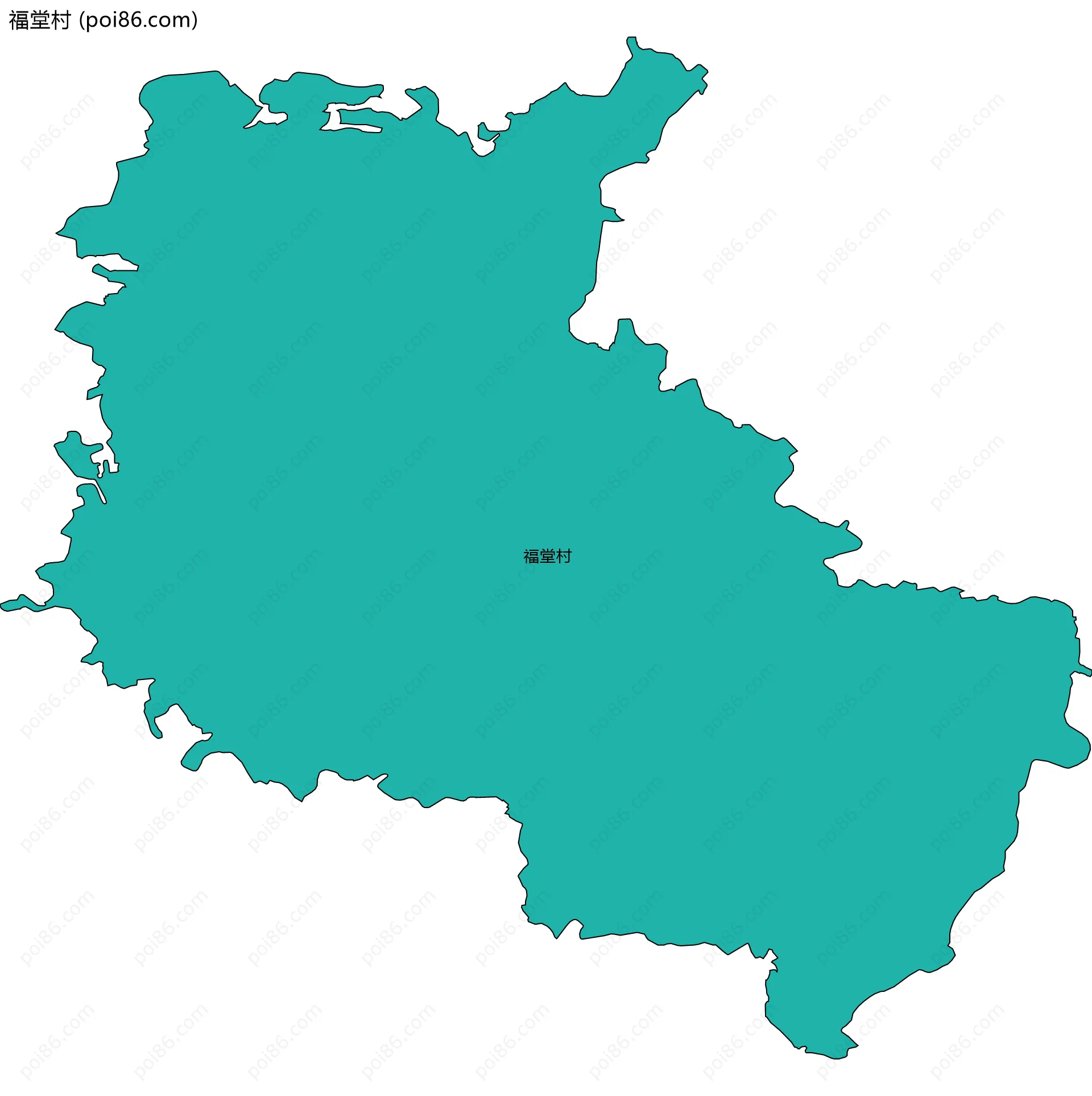 福堂村边界地图