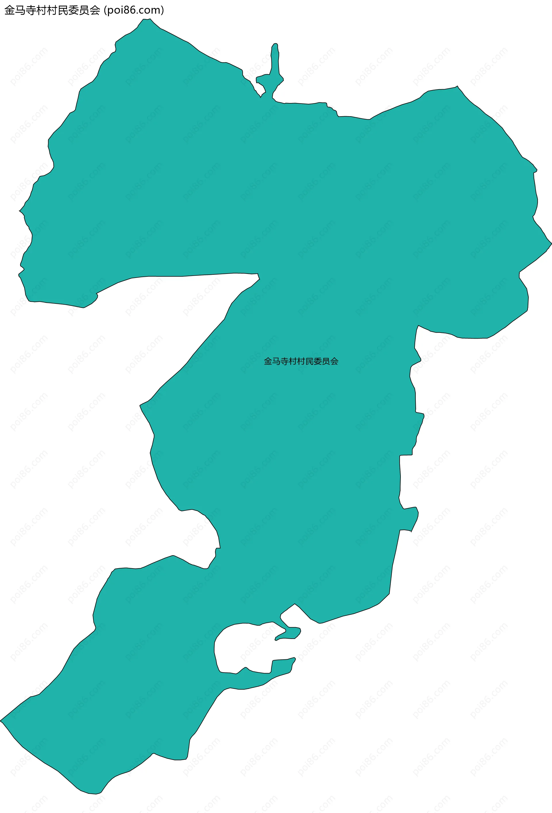 金马寺村村民委员会边界地图