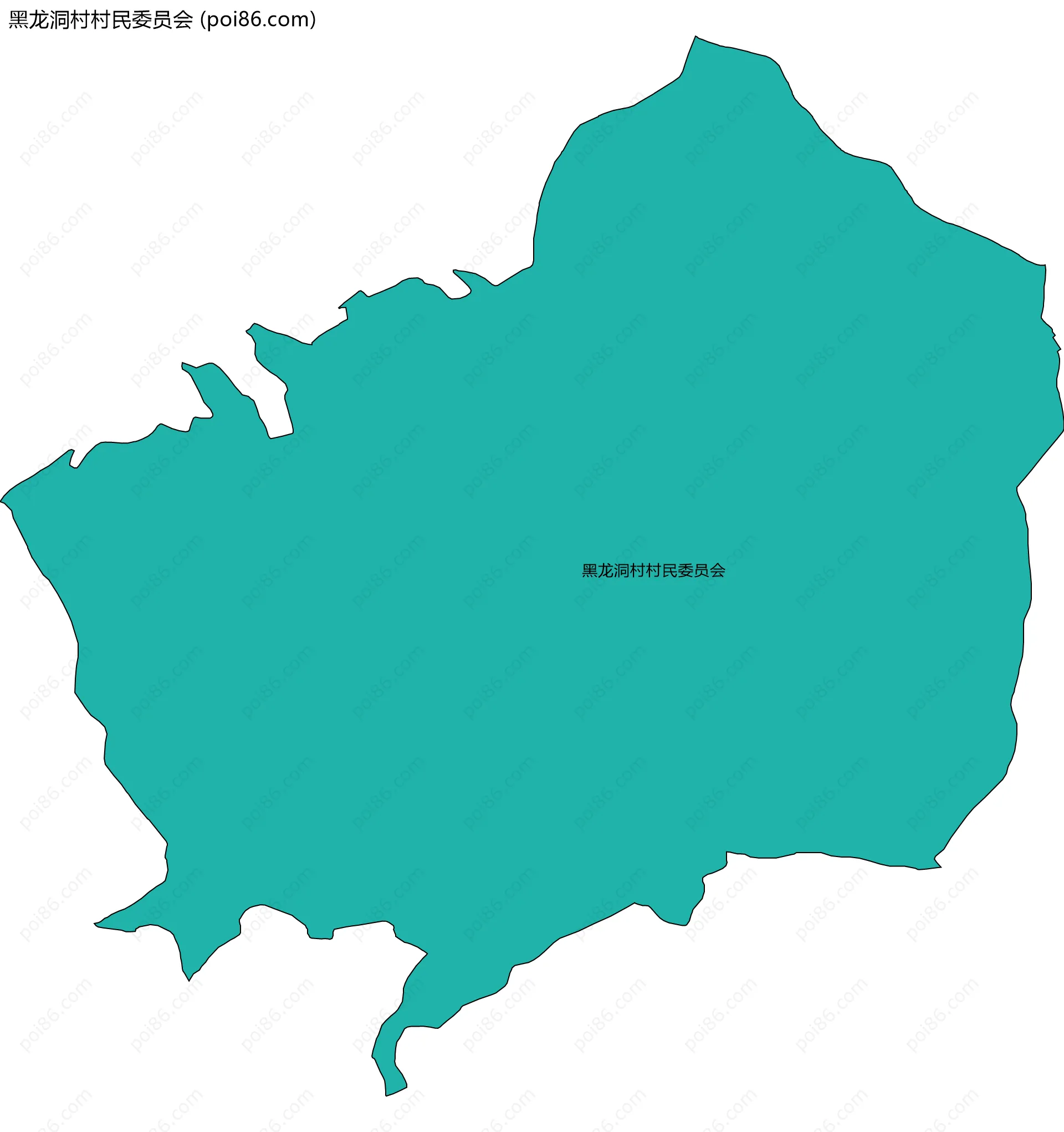 黑龙洞村村民委员会边界地图