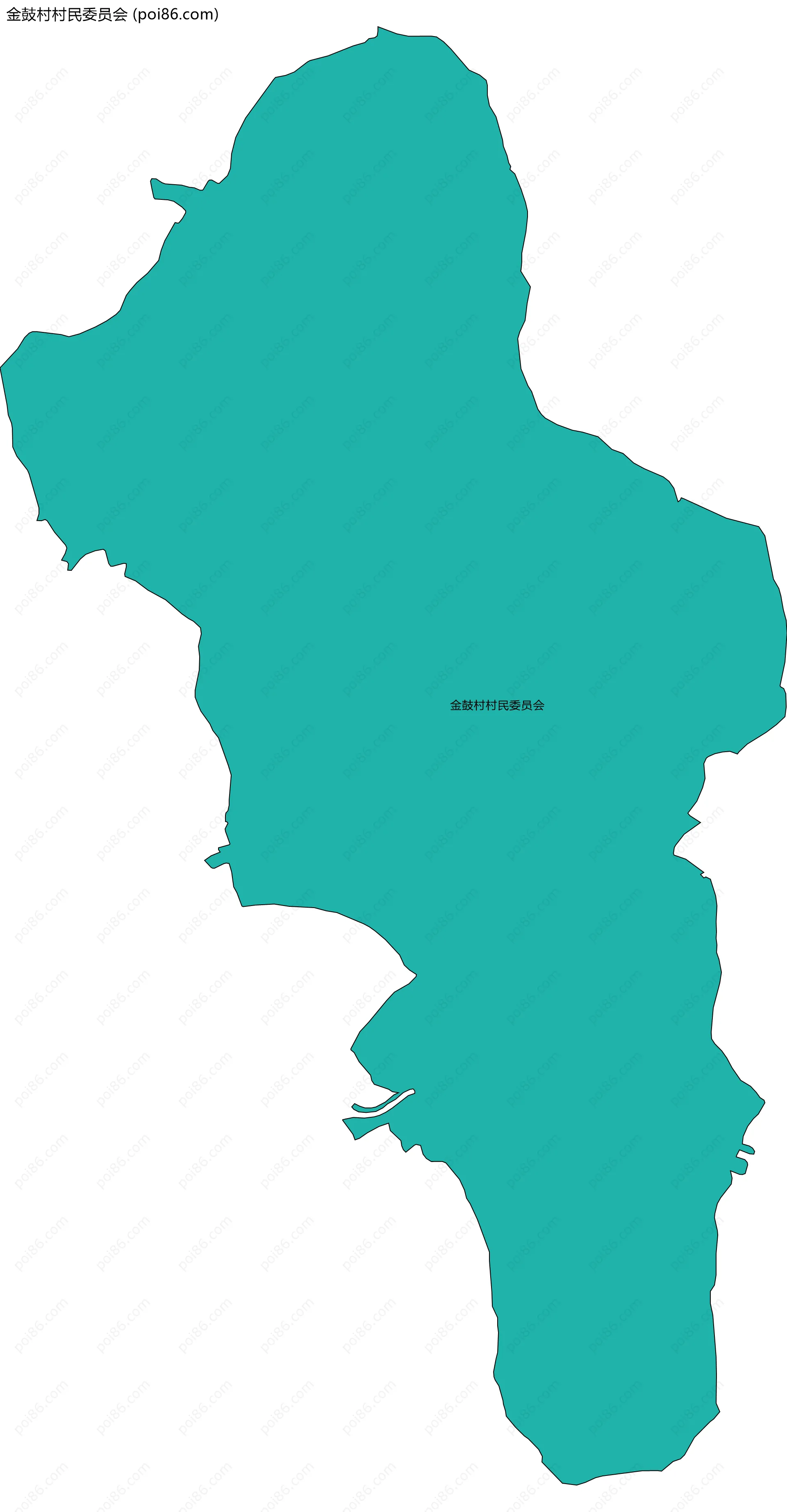 金鼓村村民委员会边界地图