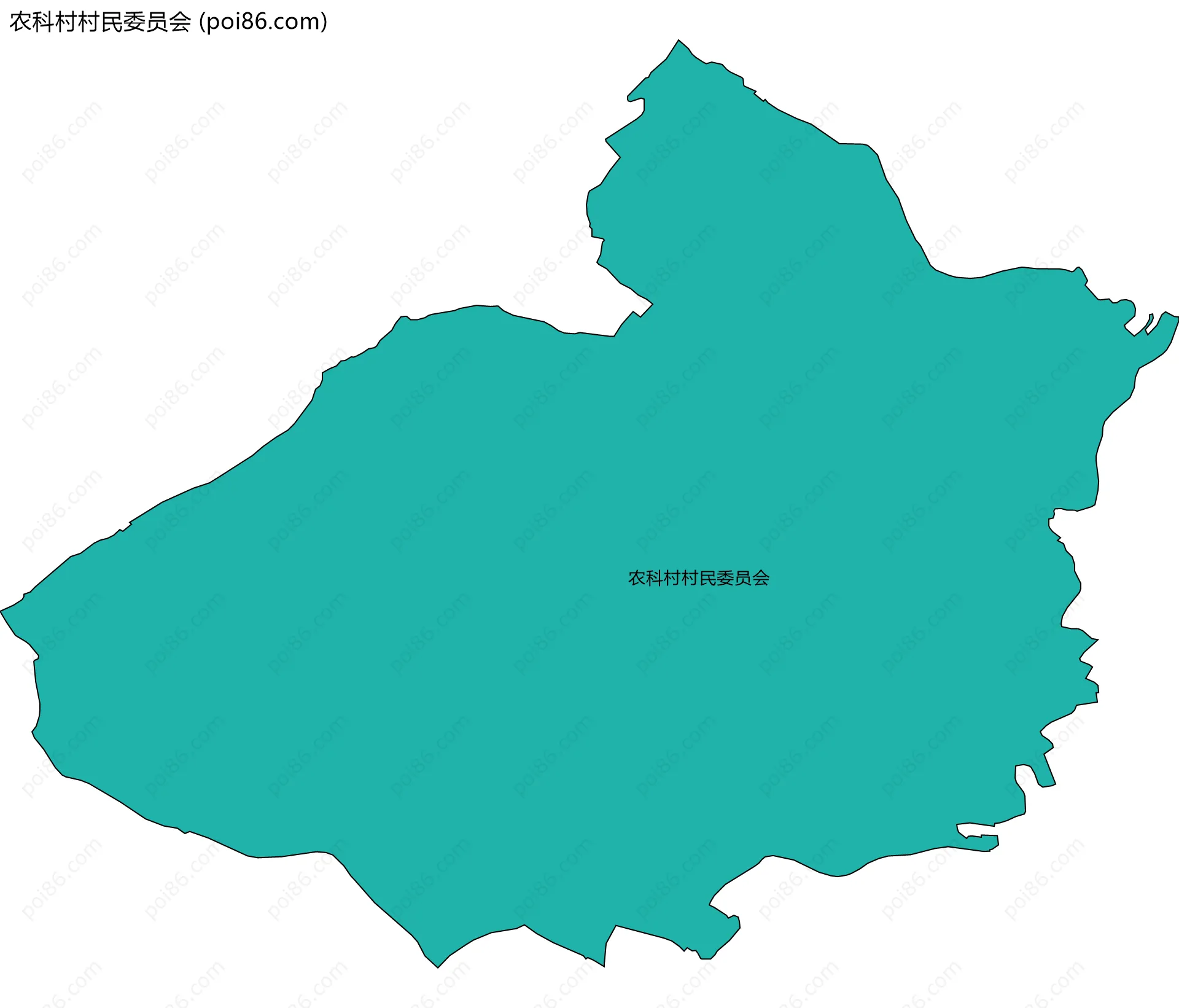 农科村村民委员会边界地图