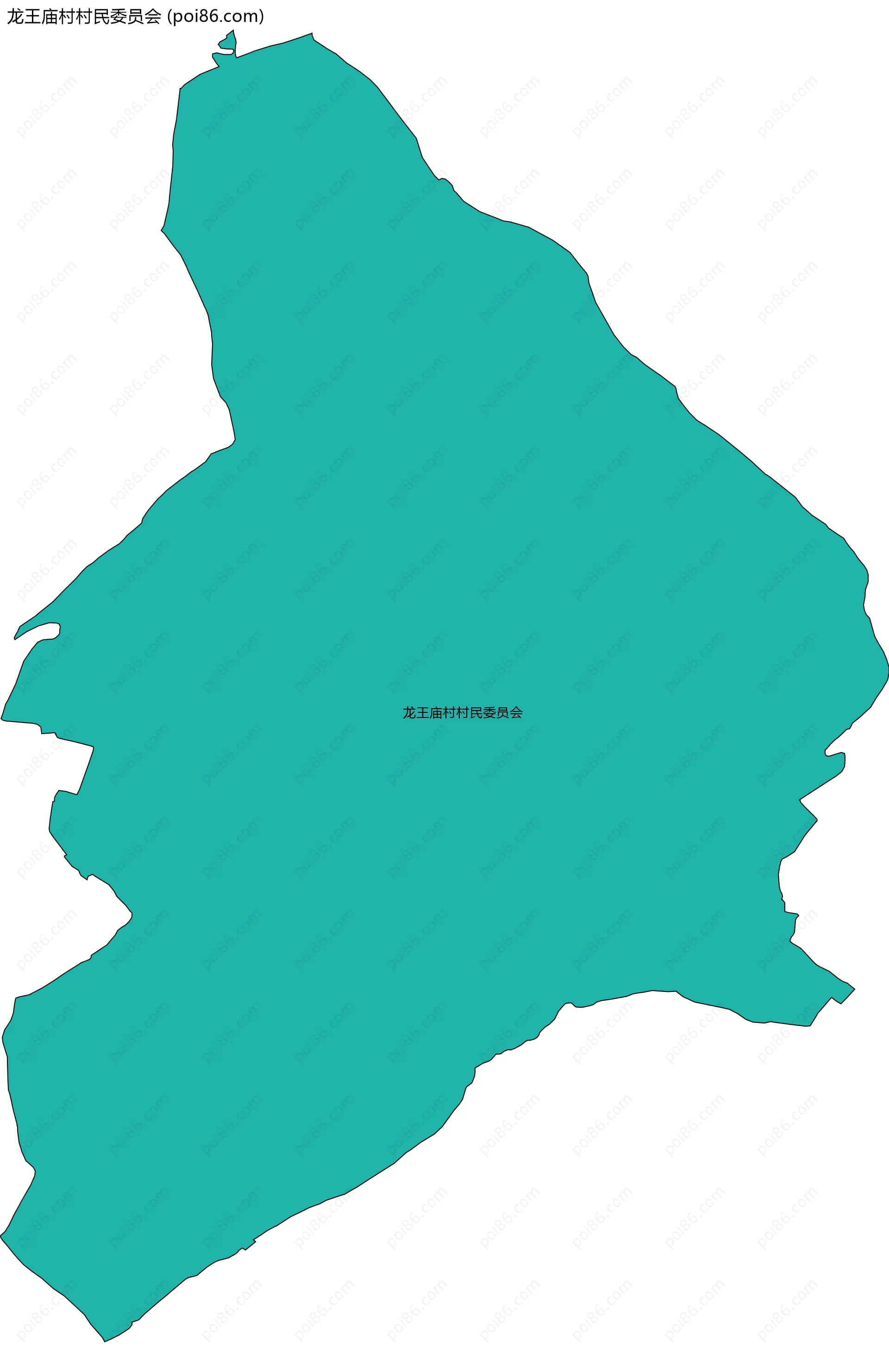 龙王庙村村民委员会边界地图