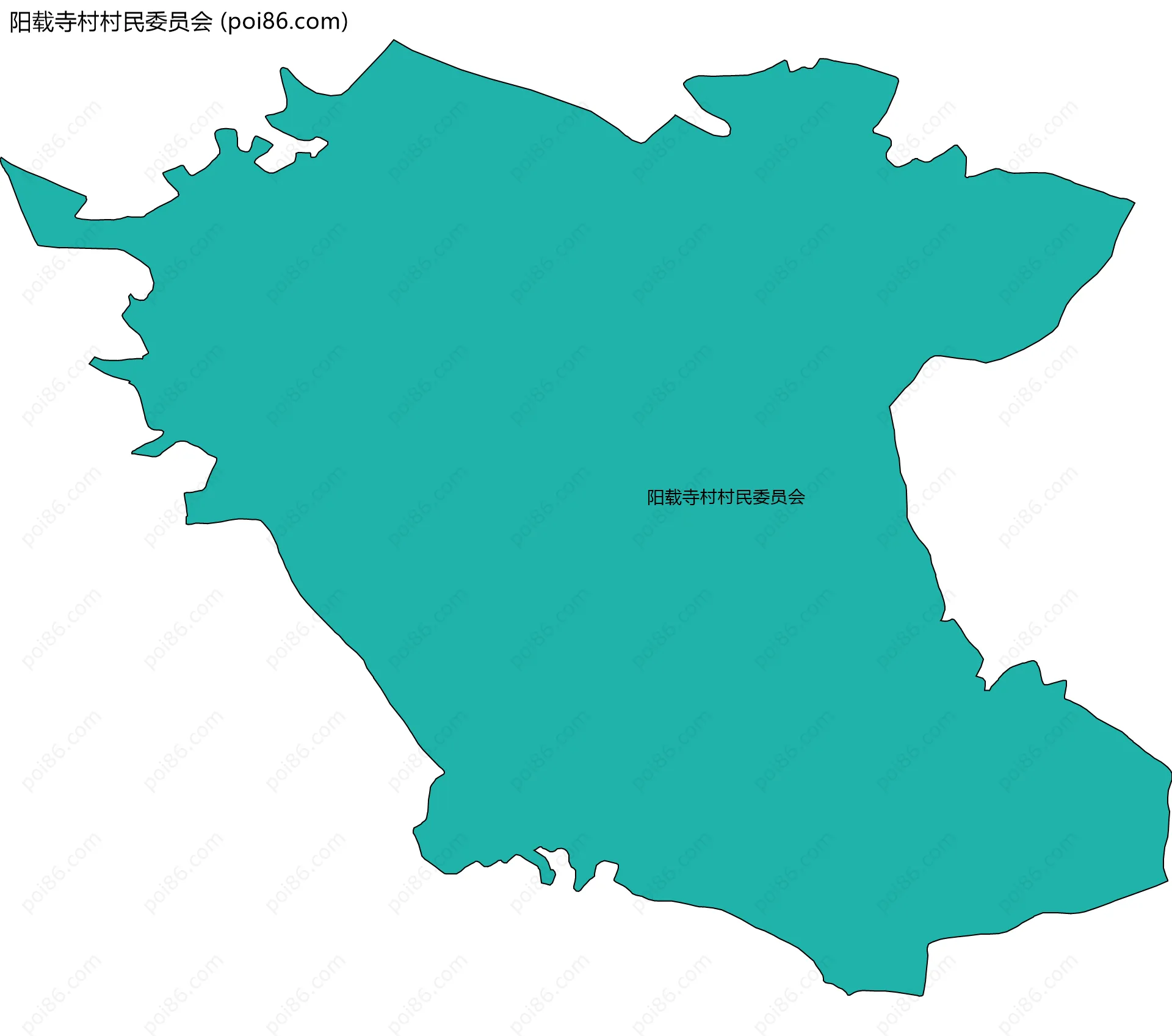 阳载寺村村民委员会边界地图
