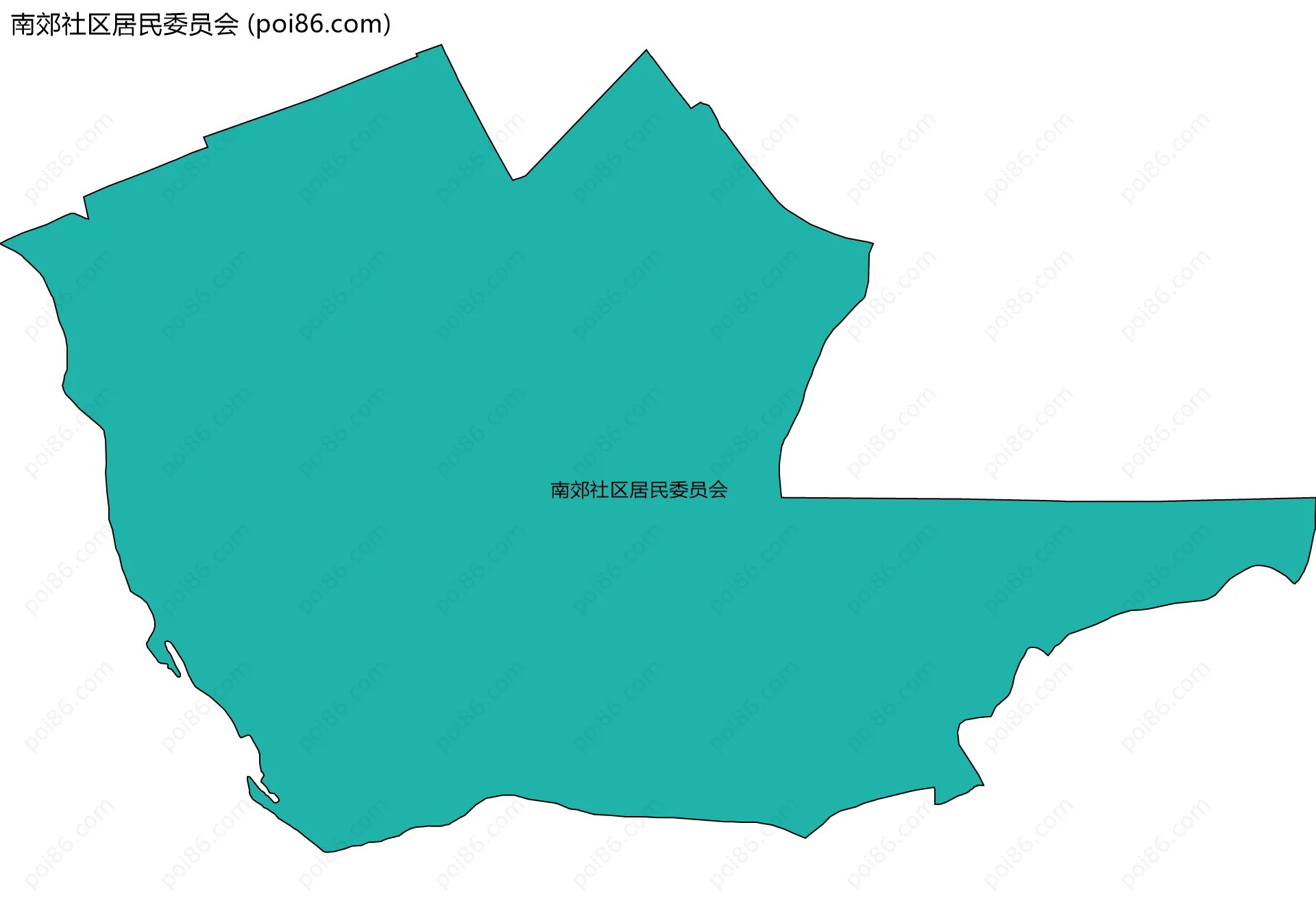 南郊社区居民委员会边界地图