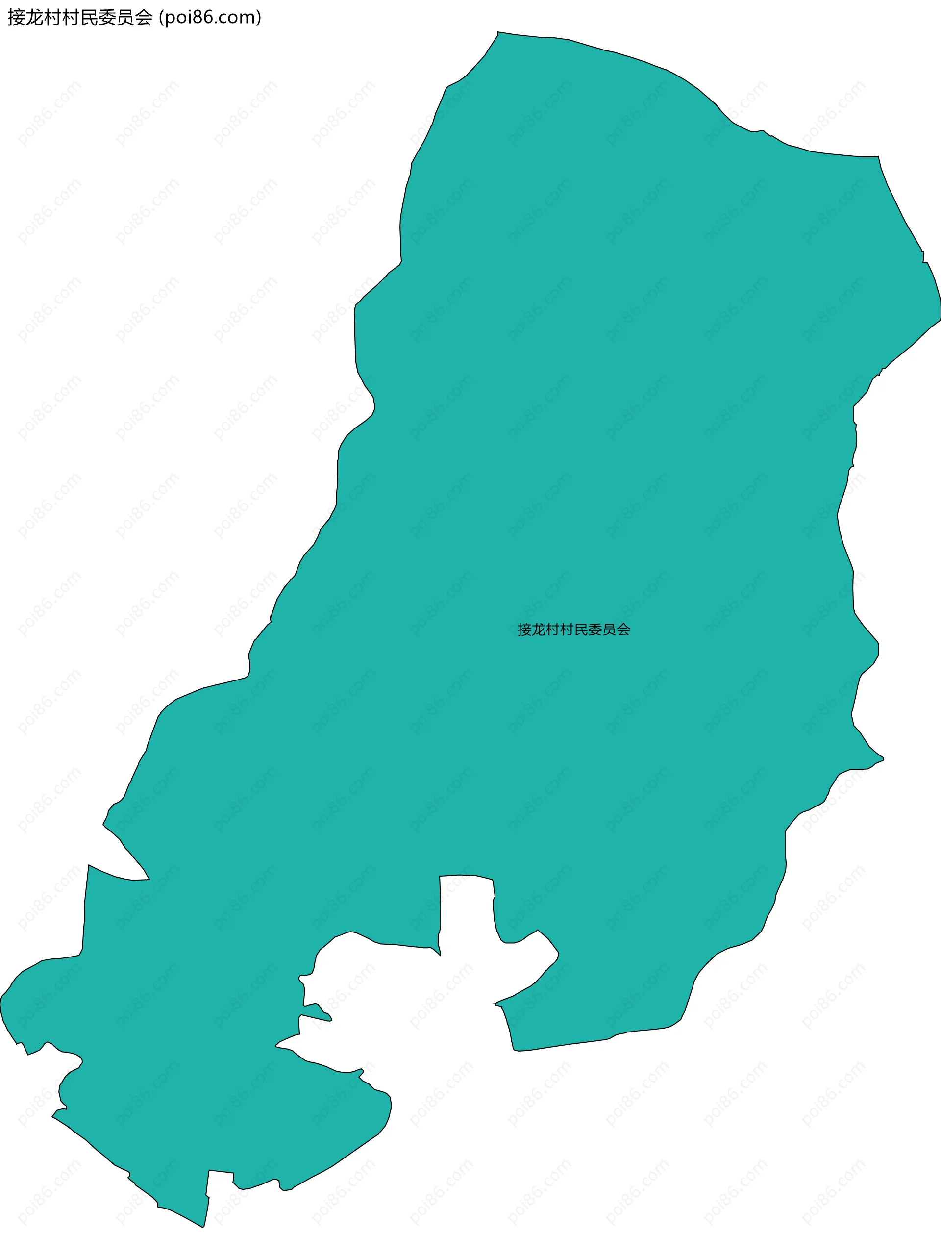 接龙村村民委员会边界地图