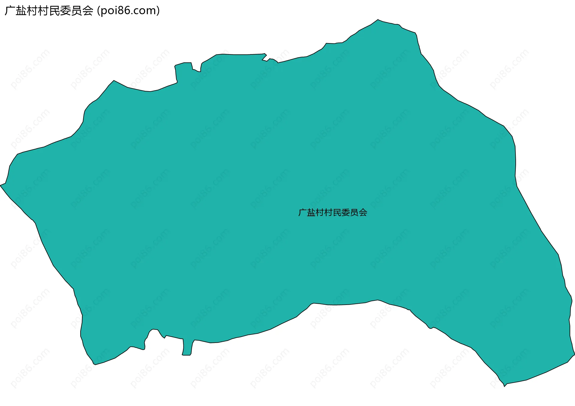 广盐村村民委员会边界地图