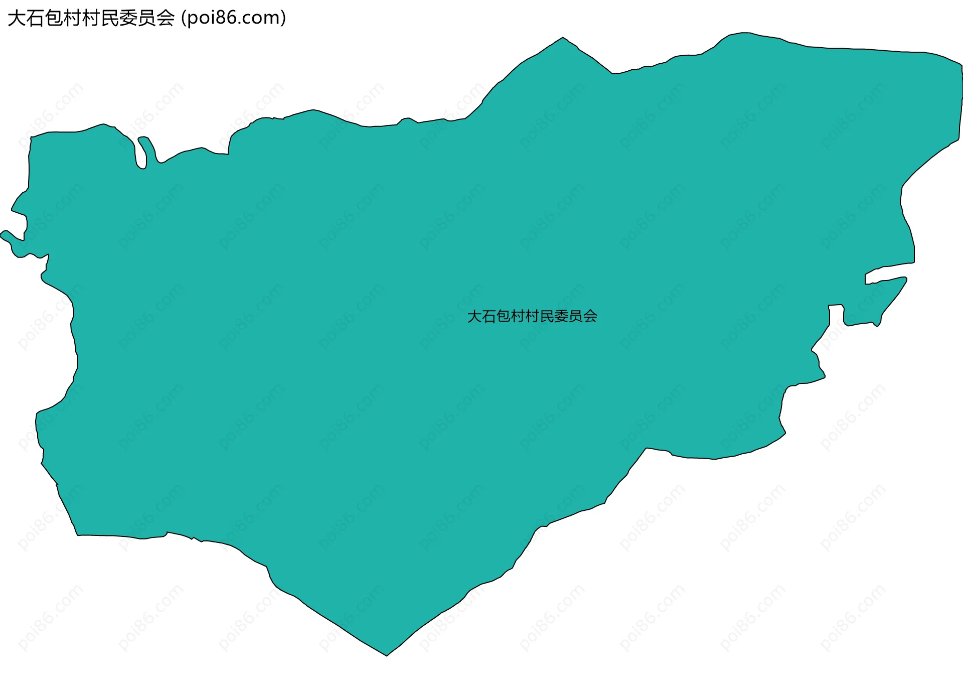 大石包村村民委员会边界地图