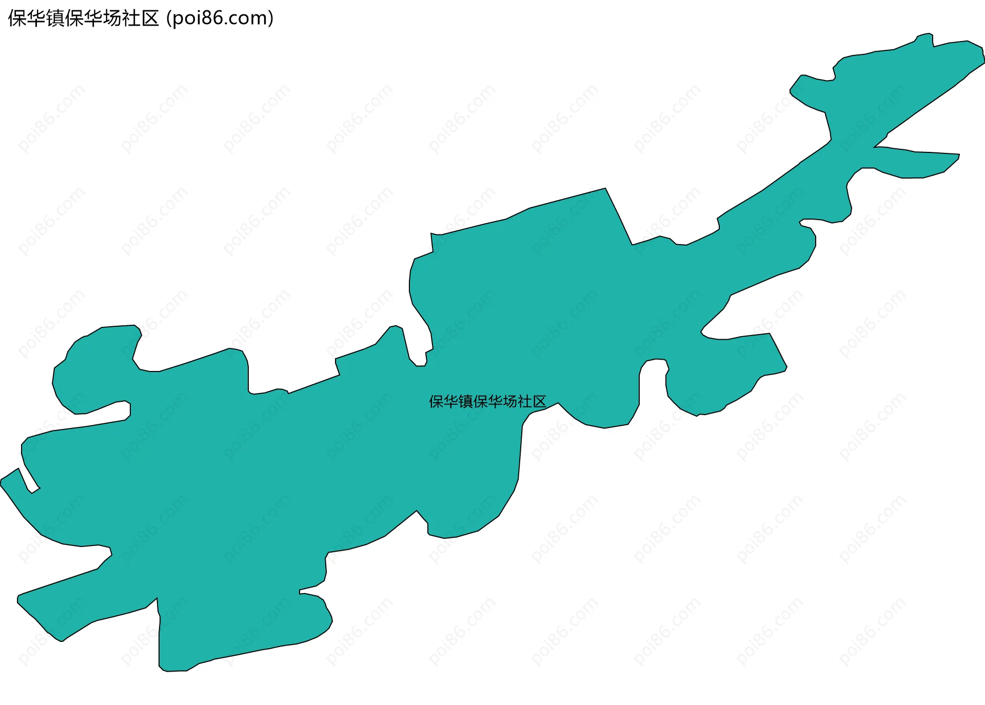 保华镇保华场社区边界地图