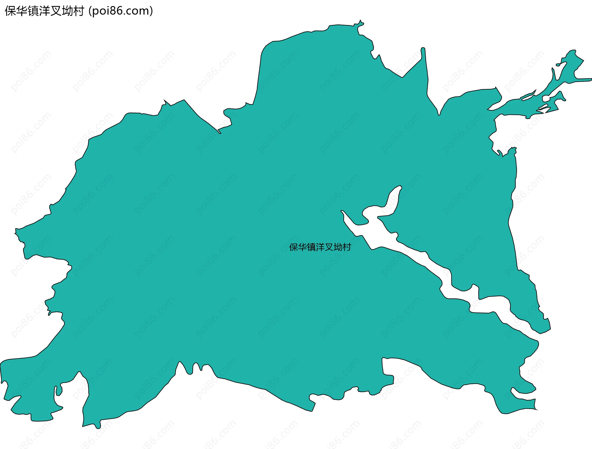 保华镇洋叉坳村边界地图