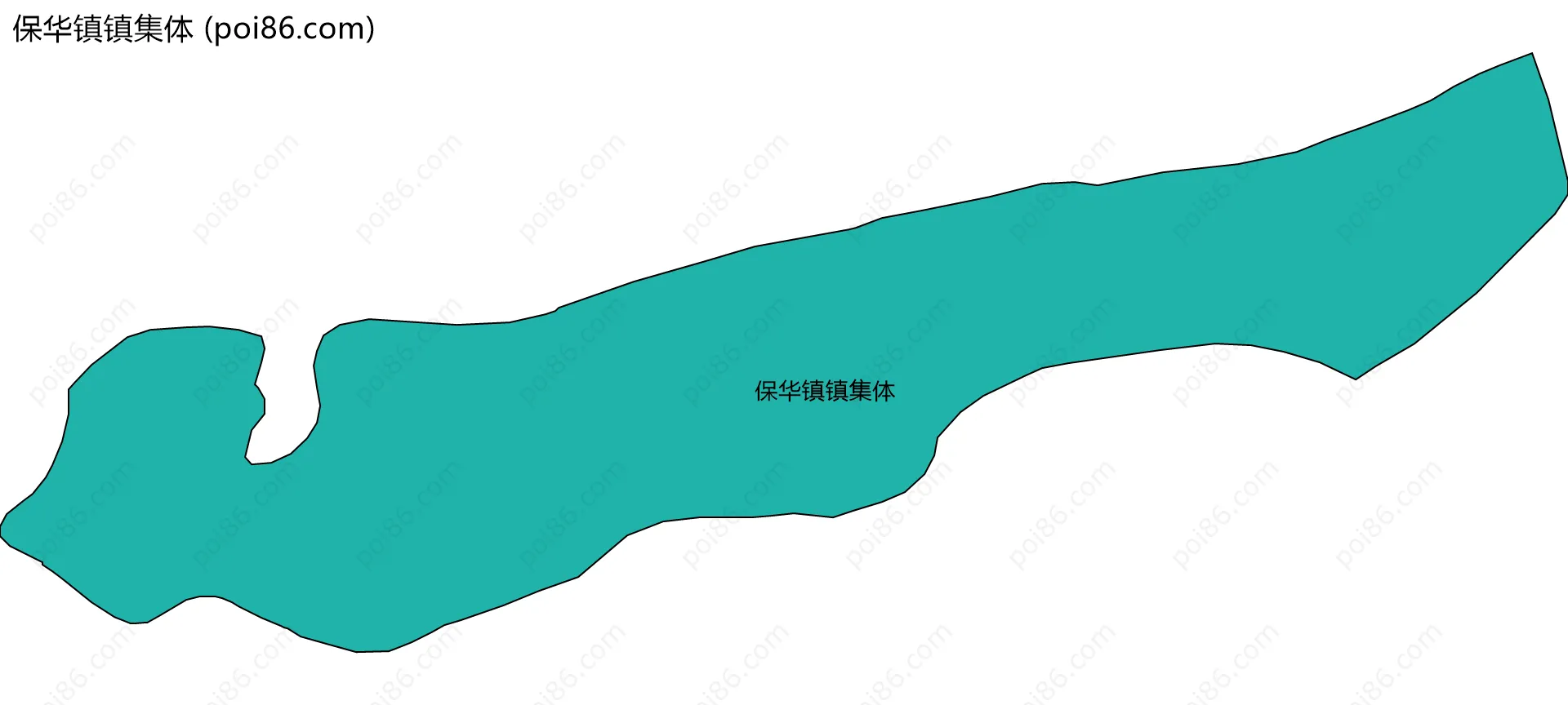 保华镇镇集体边界地图