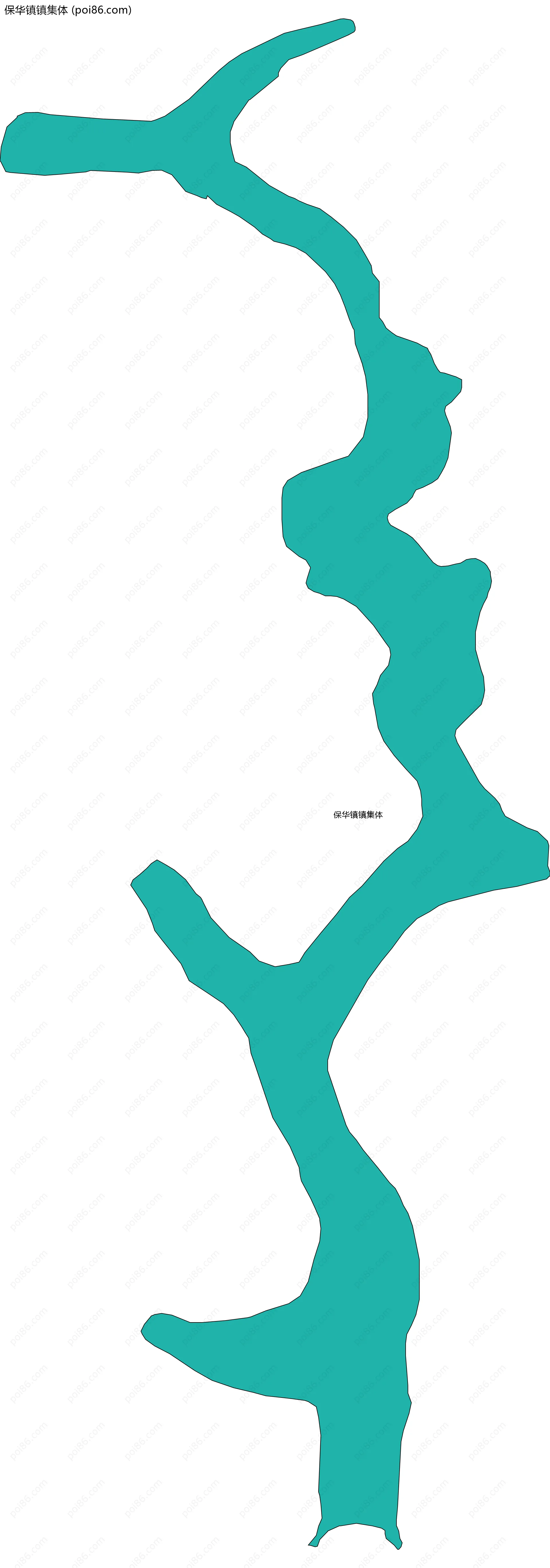 保华镇镇集体边界地图