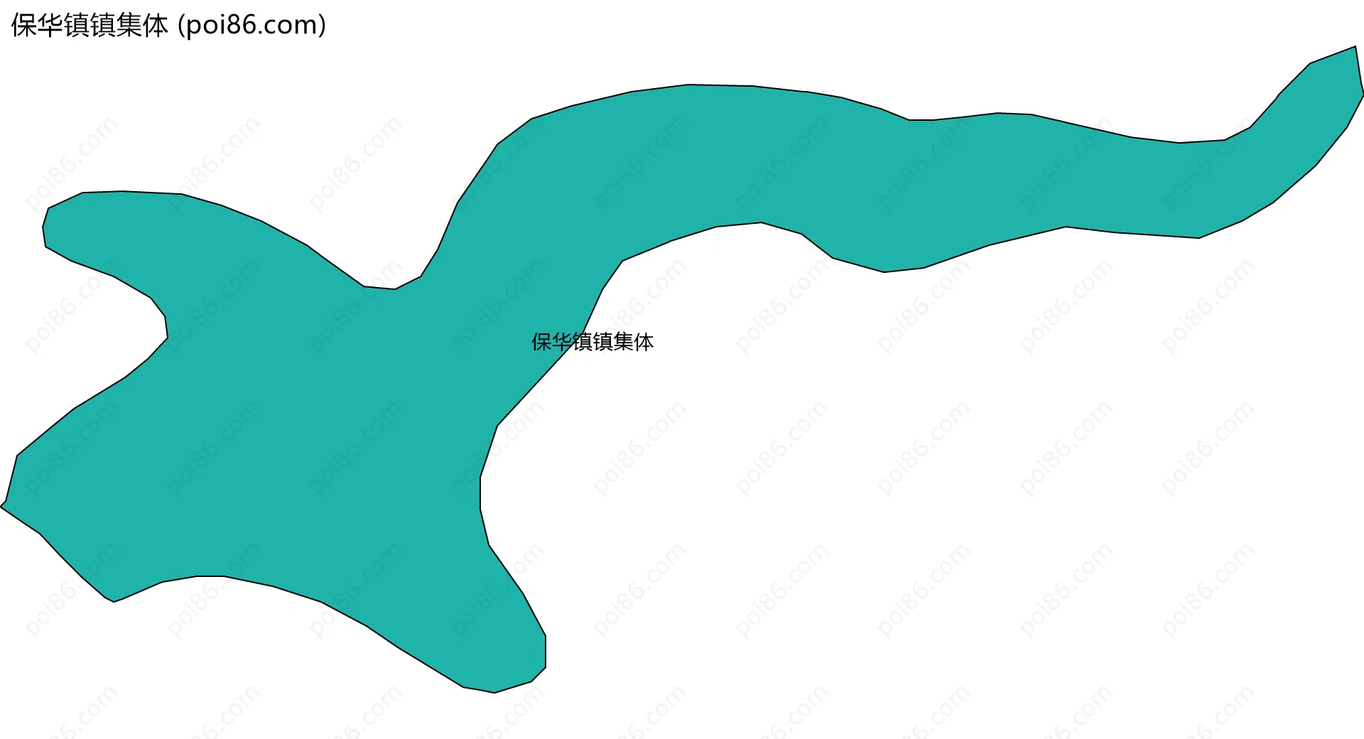 保华镇镇集体边界地图