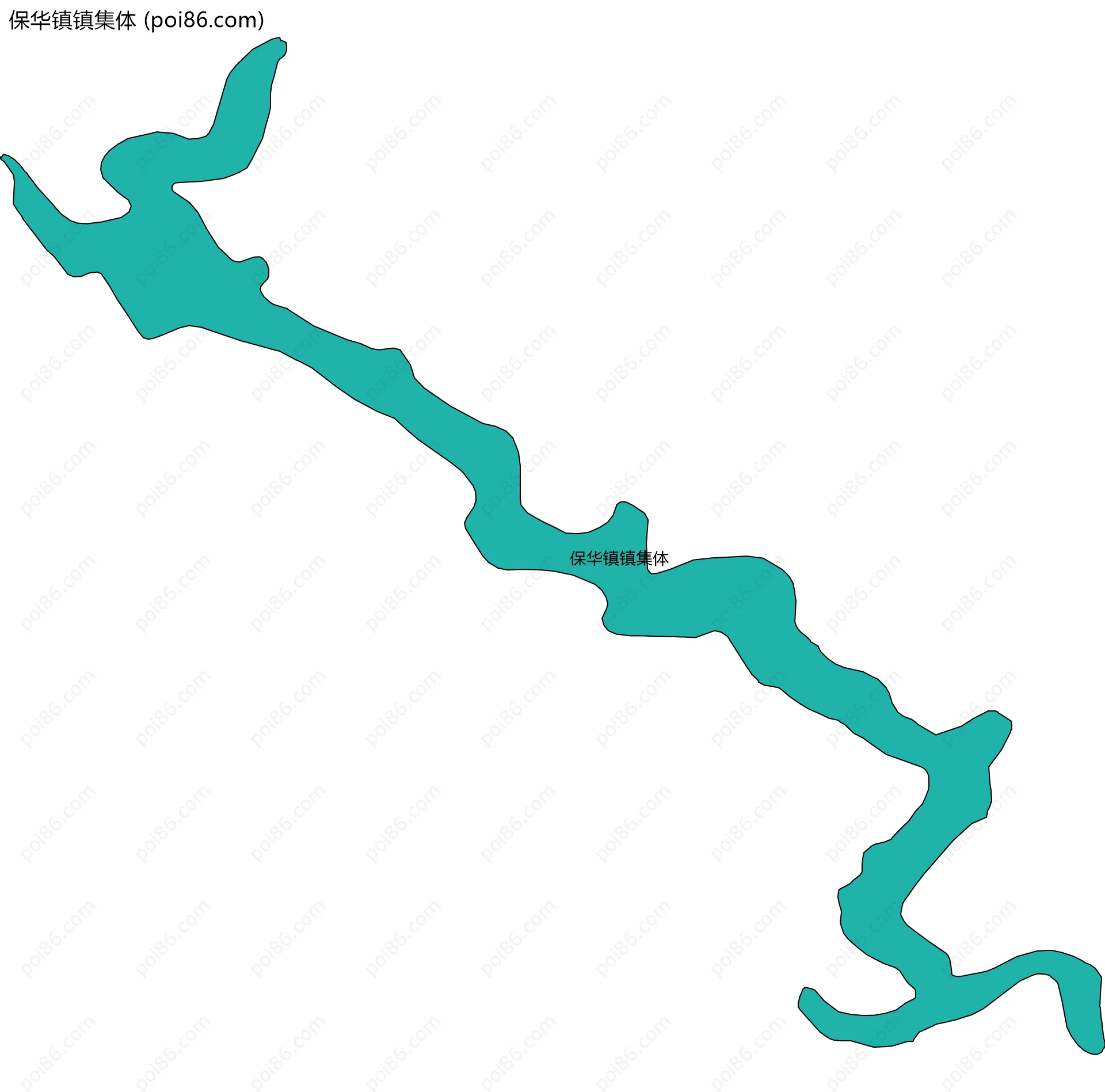 保华镇镇集体边界地图