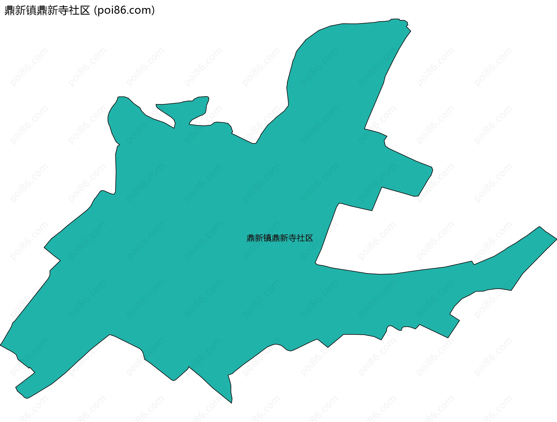 鼎新镇鼎新寺社区边界地图