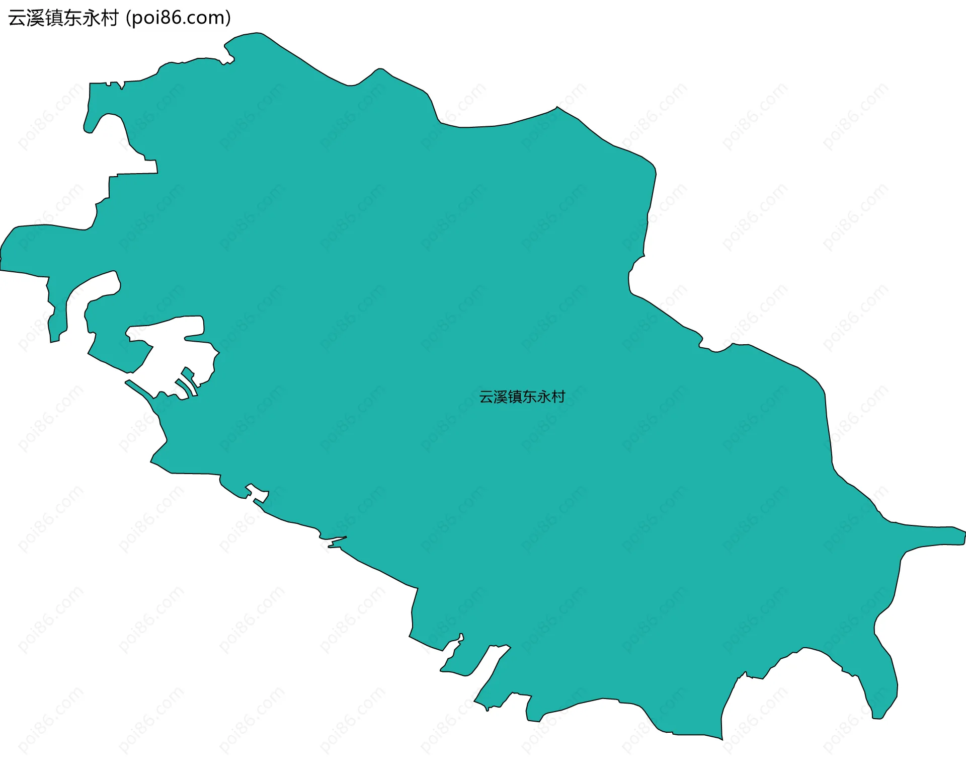 云溪镇东永村边界地图
