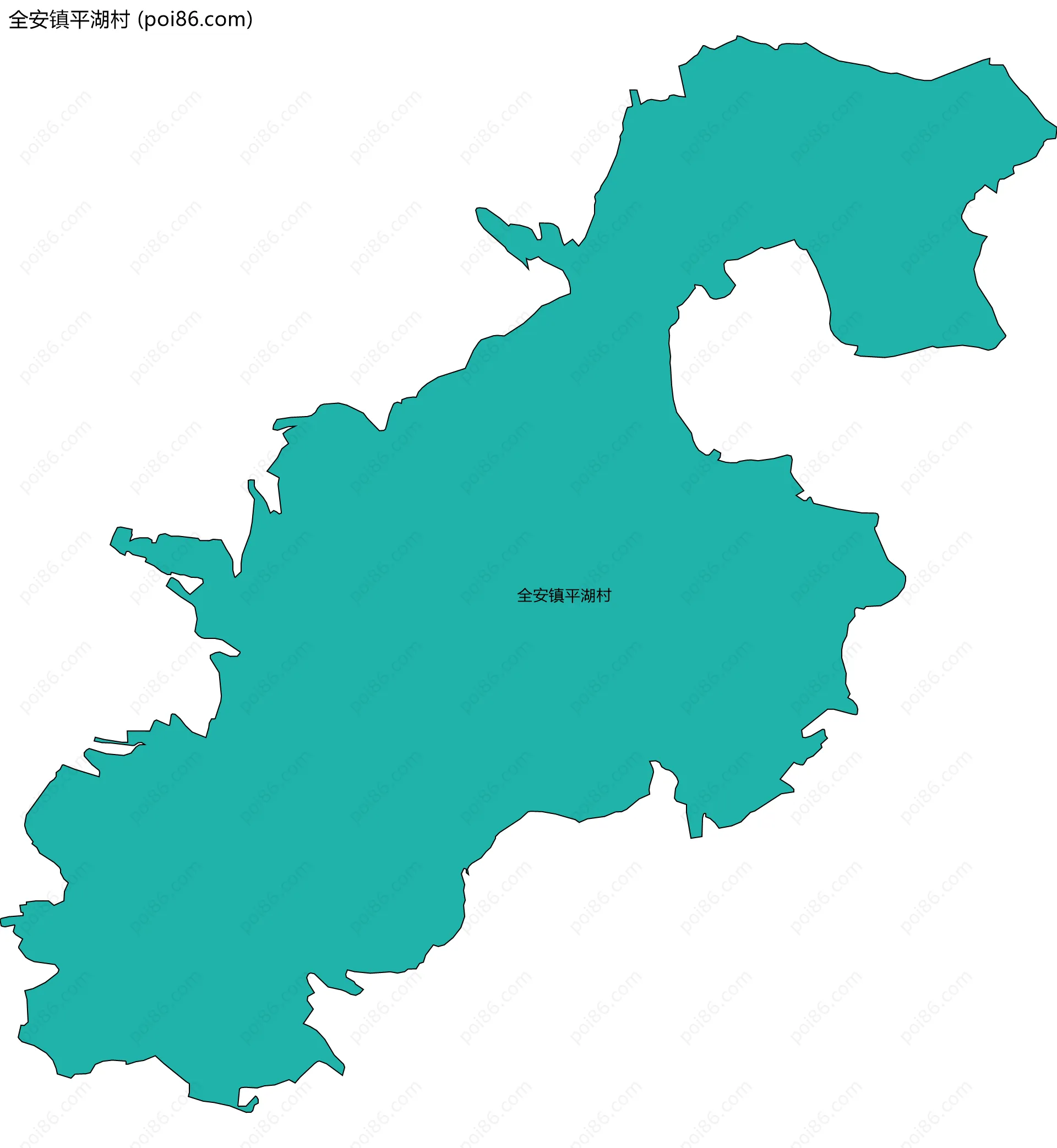 全安镇平湖村边界地图