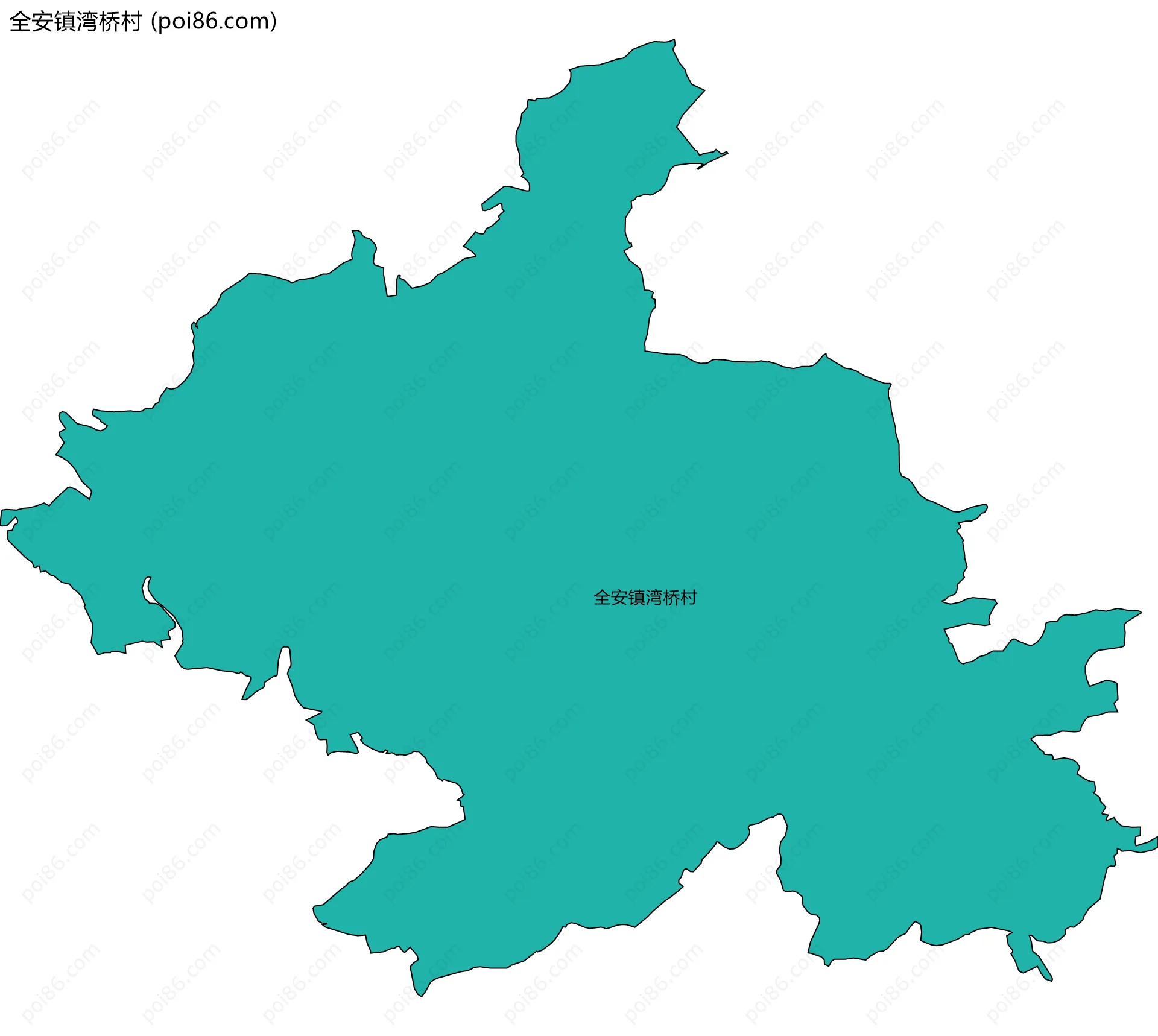 全安镇湾桥村边界地图