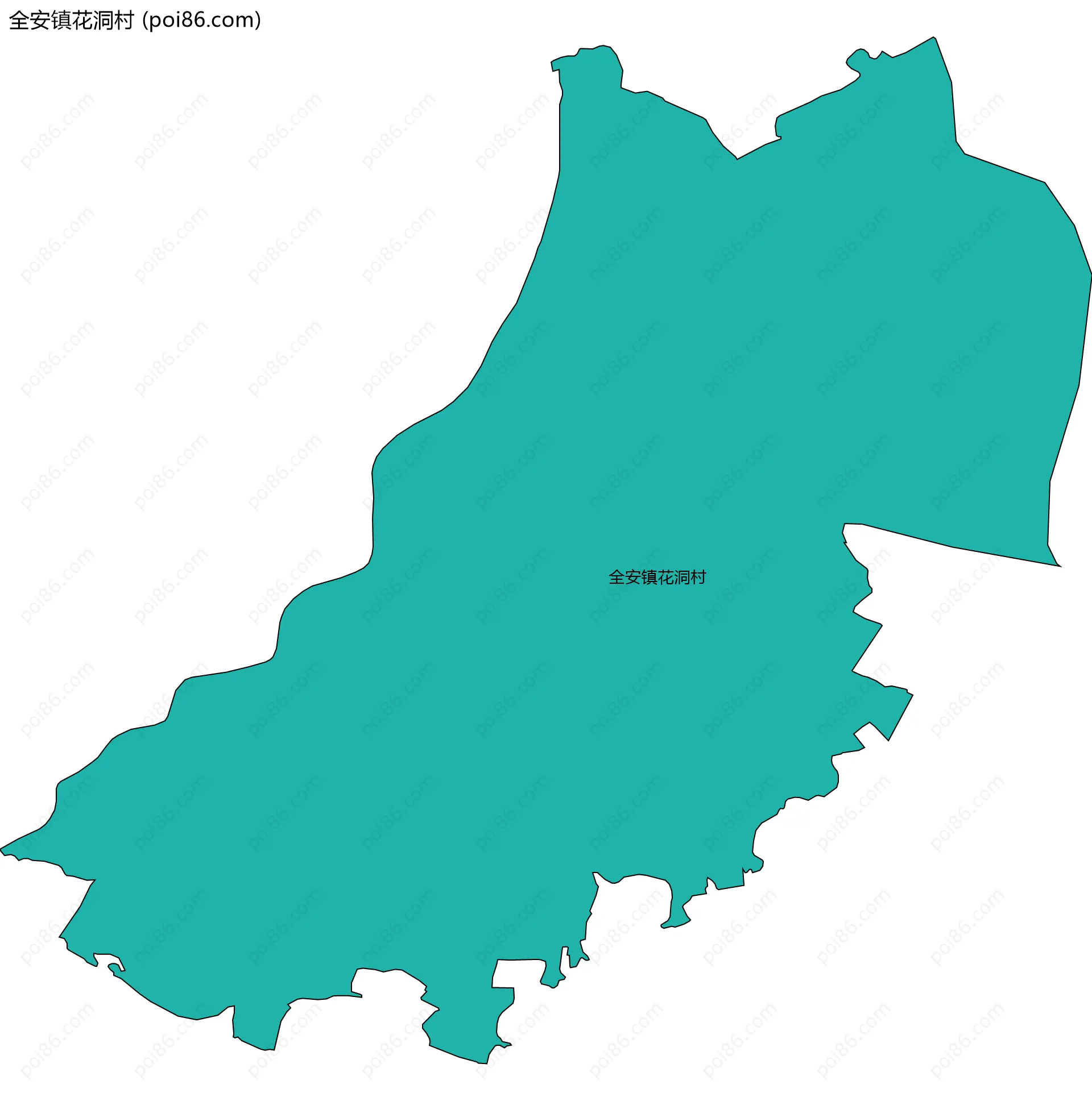 全安镇花洞村边界地图