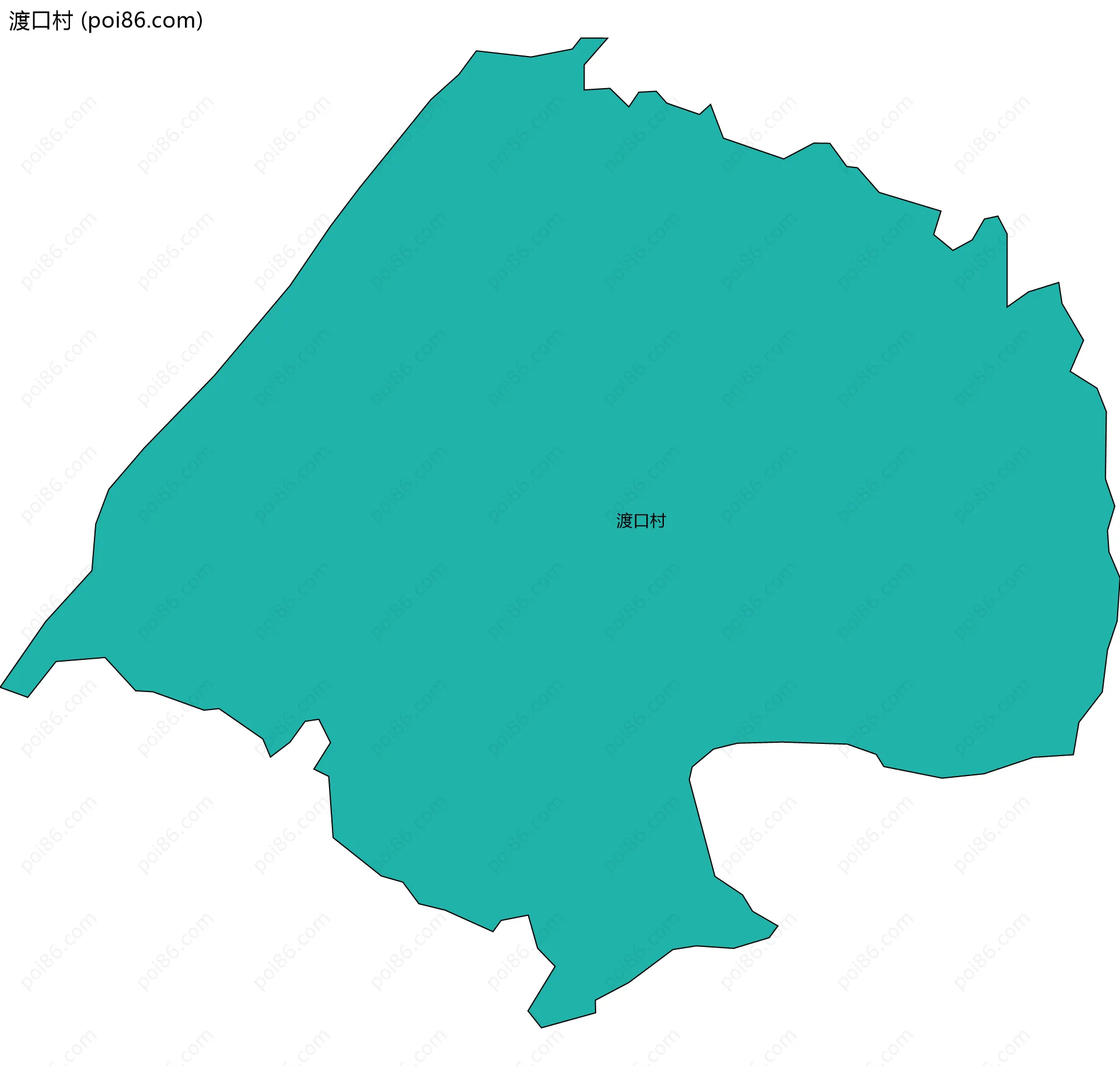 渡口村边界地图
