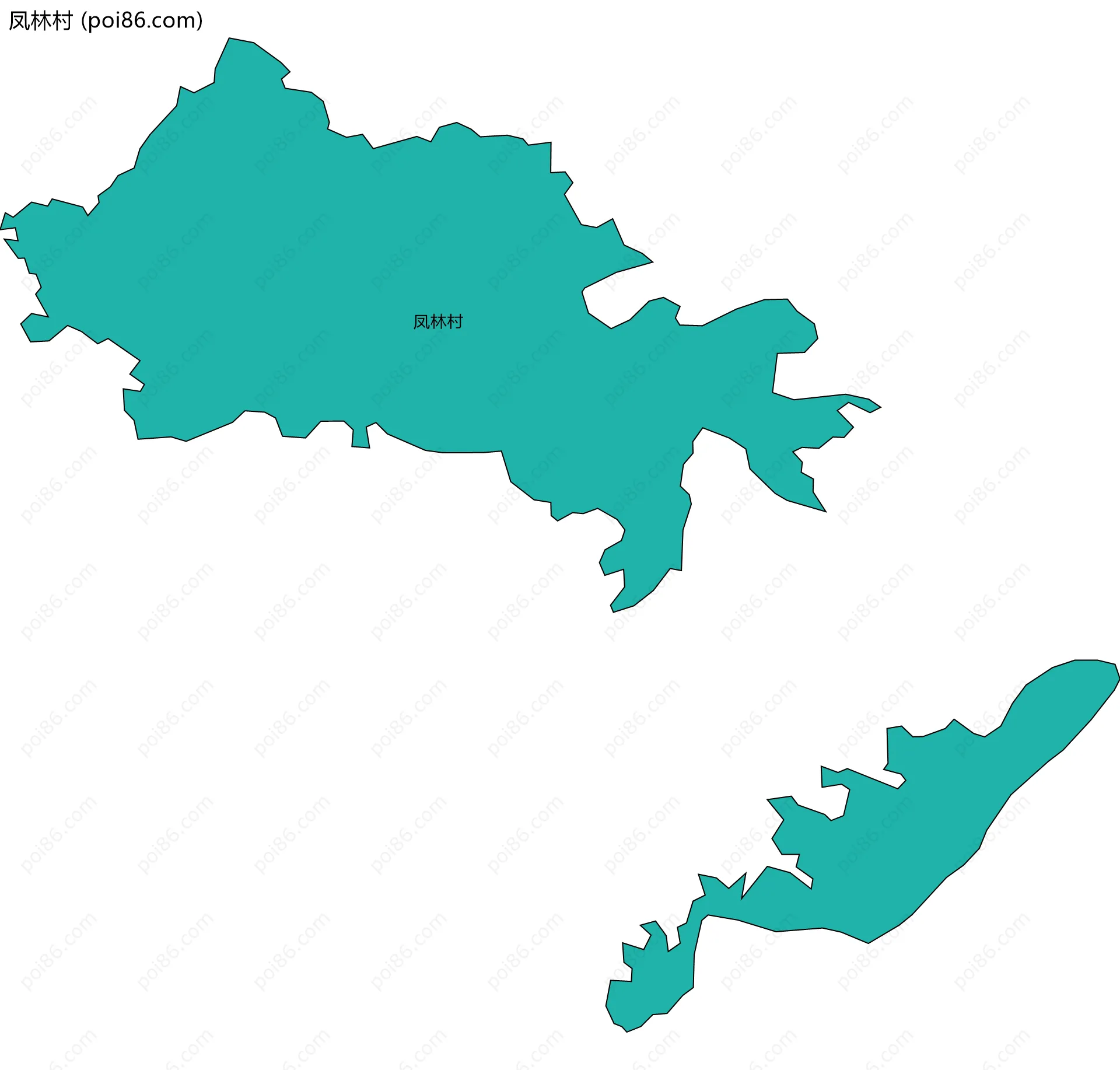 凤林村边界地图