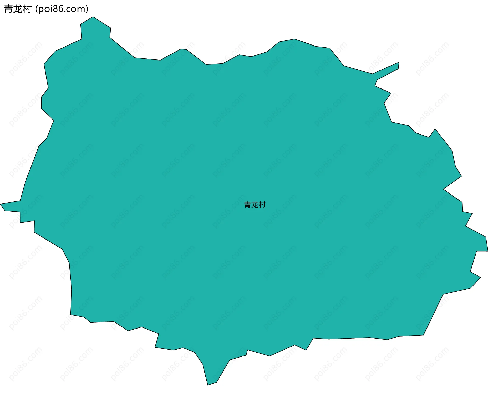 青龙村边界地图