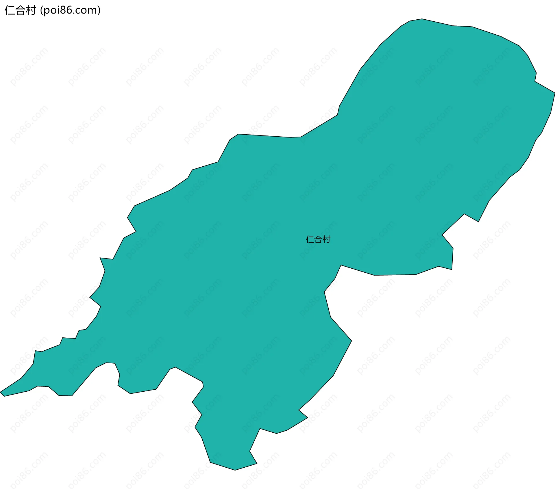 仁合村边界地图