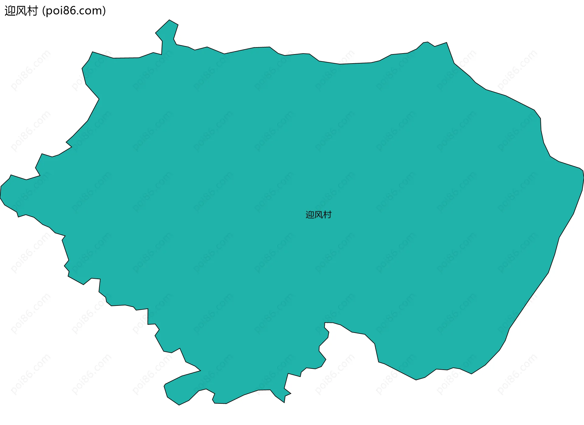 迎风村边界地图