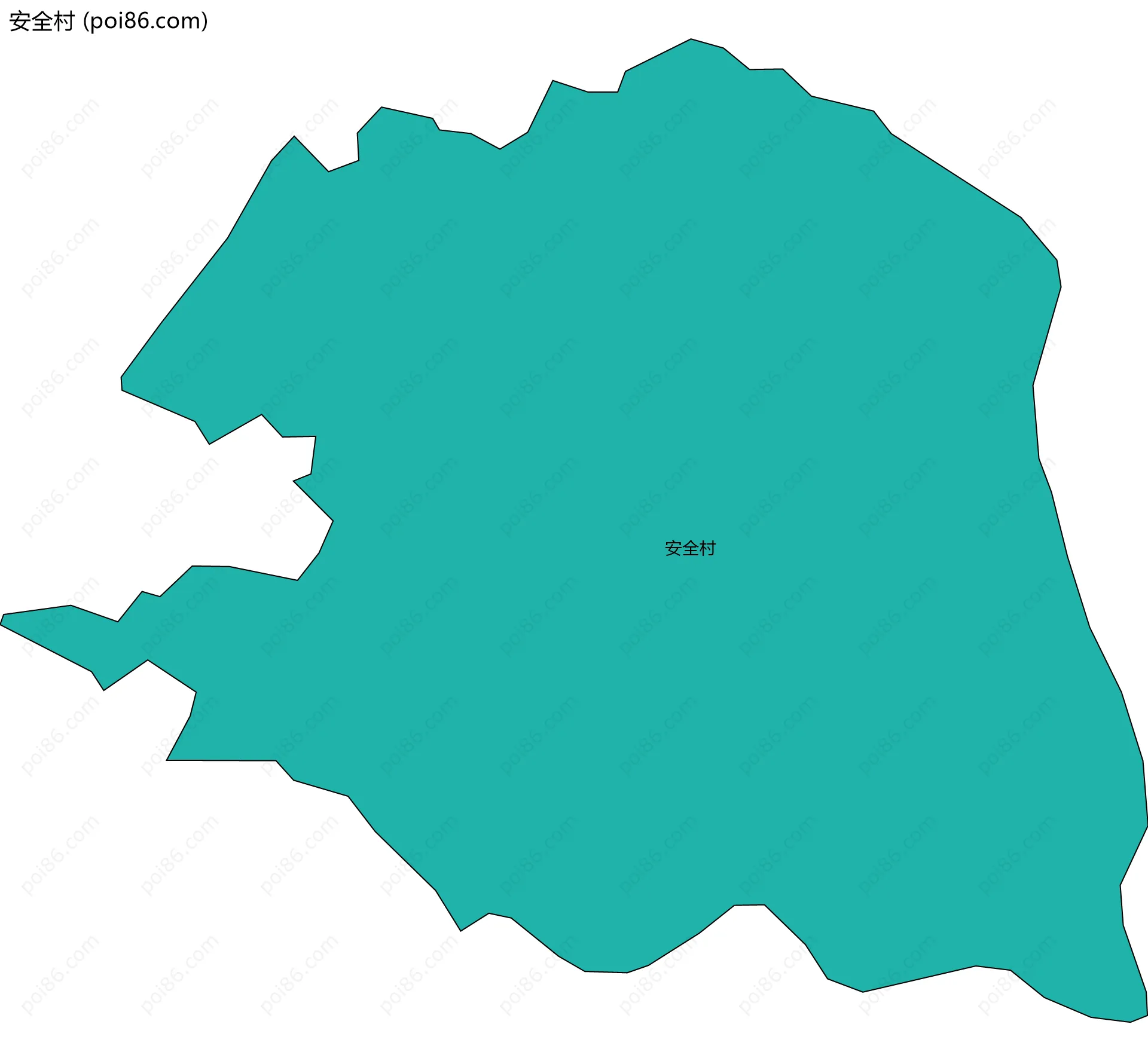 安全村边界地图