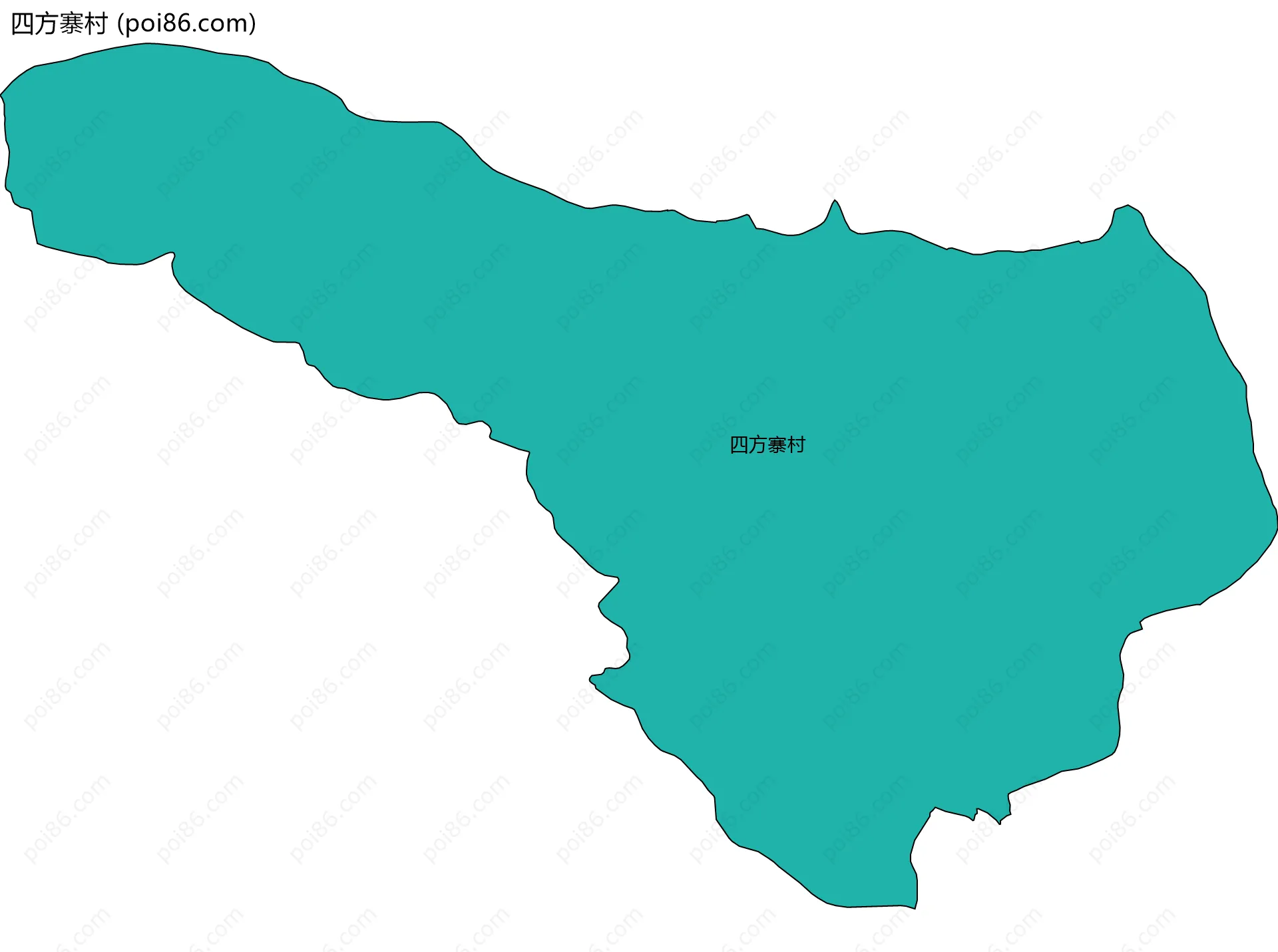 四方寨村边界地图